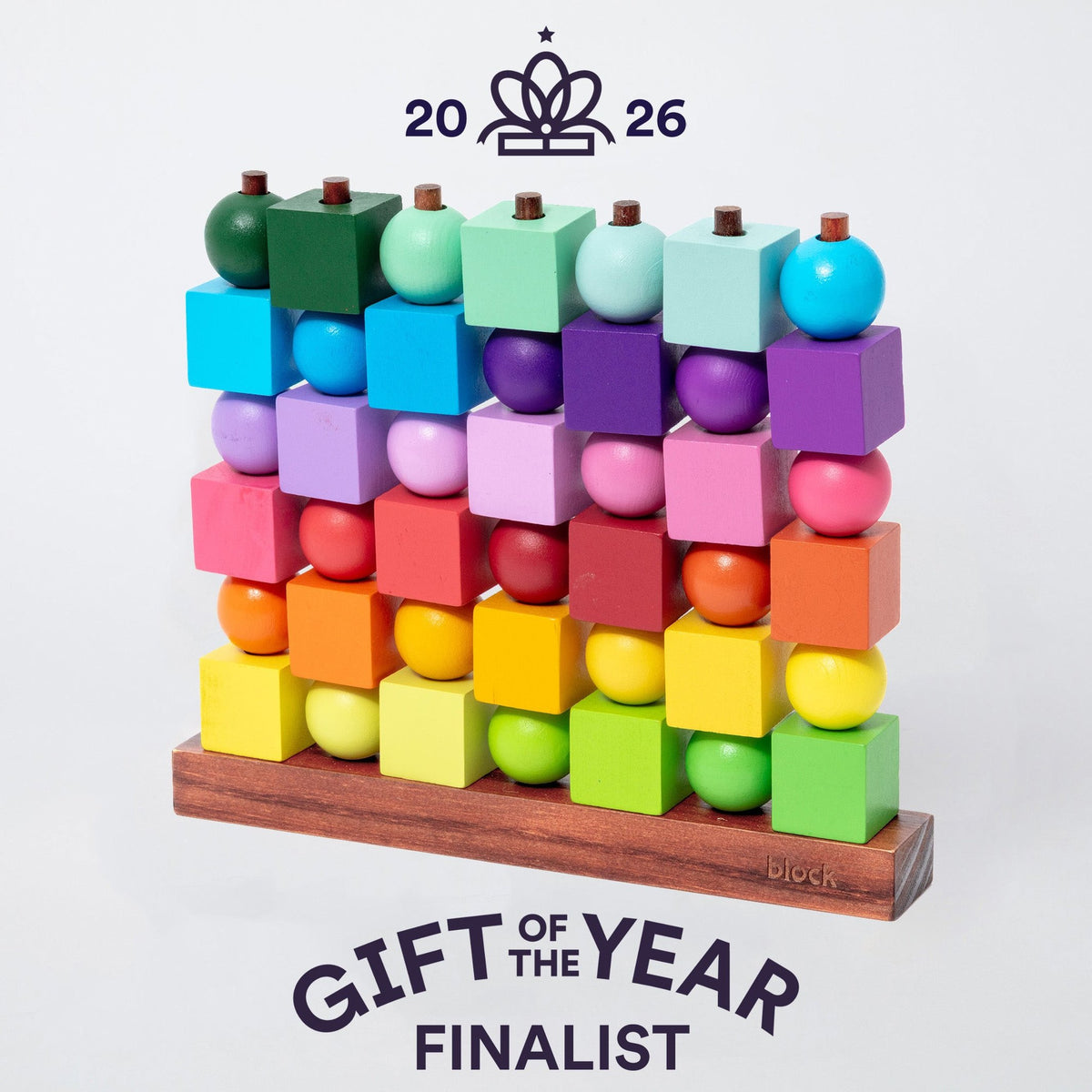 Vier-Gewinnt-Spiel "Four in a Row" – Holz · Rainbow | Block Design