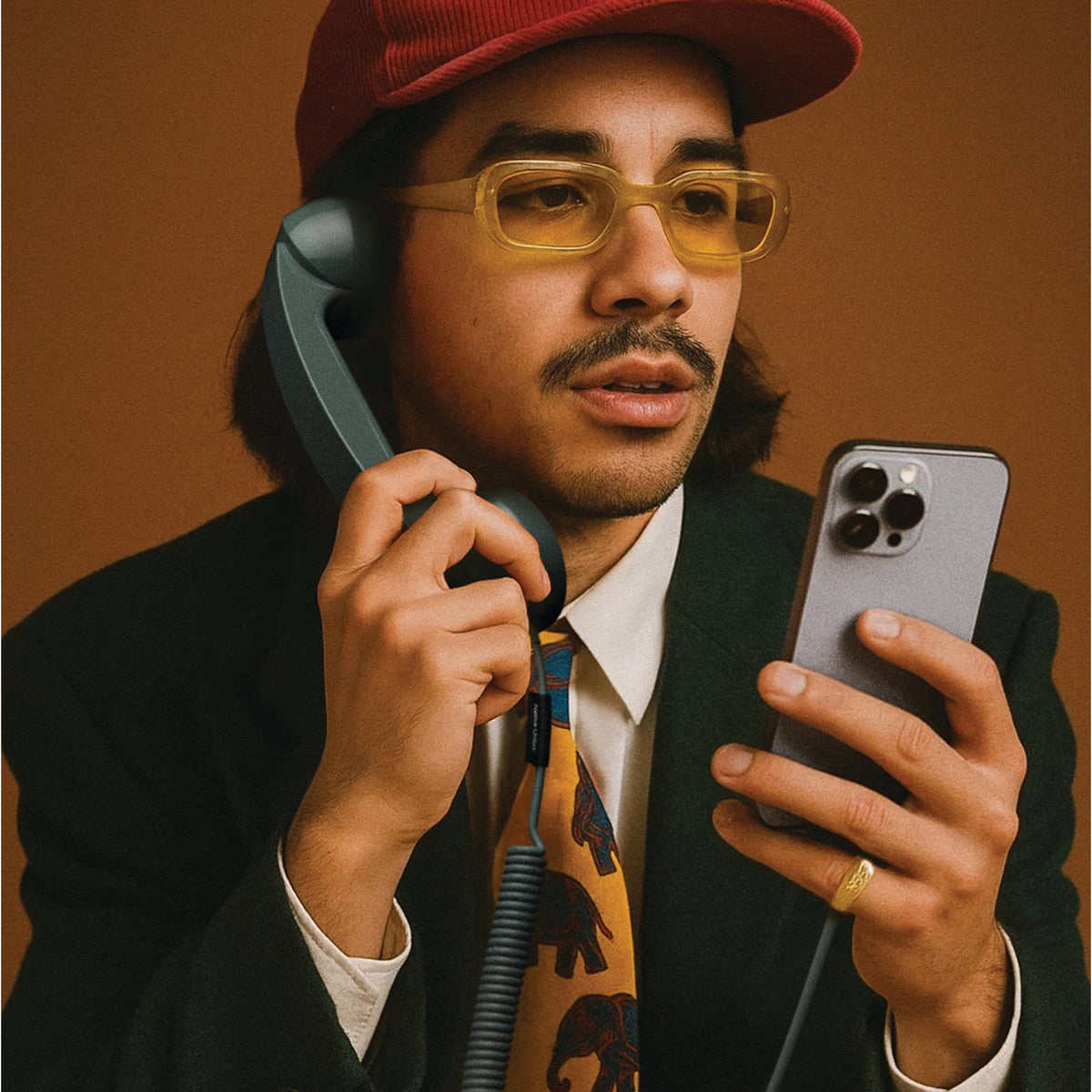 Retro-Telefonhörer "POP Phone" – USB-C · 23 cm | Native Union