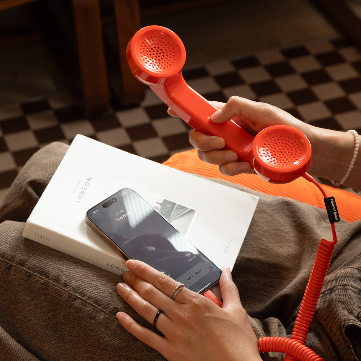 Retro-Telefonhörer "POP Phone" – USB-C · 23 cm | Native Union