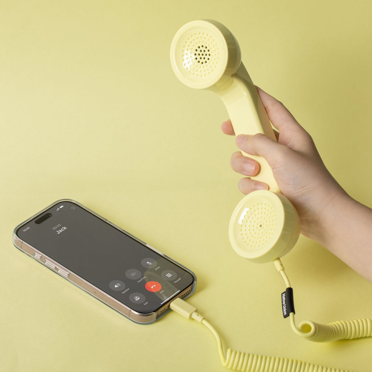 Retro-Telefonhörer "POP Phone" – USB-C · 23 cm | Native Union