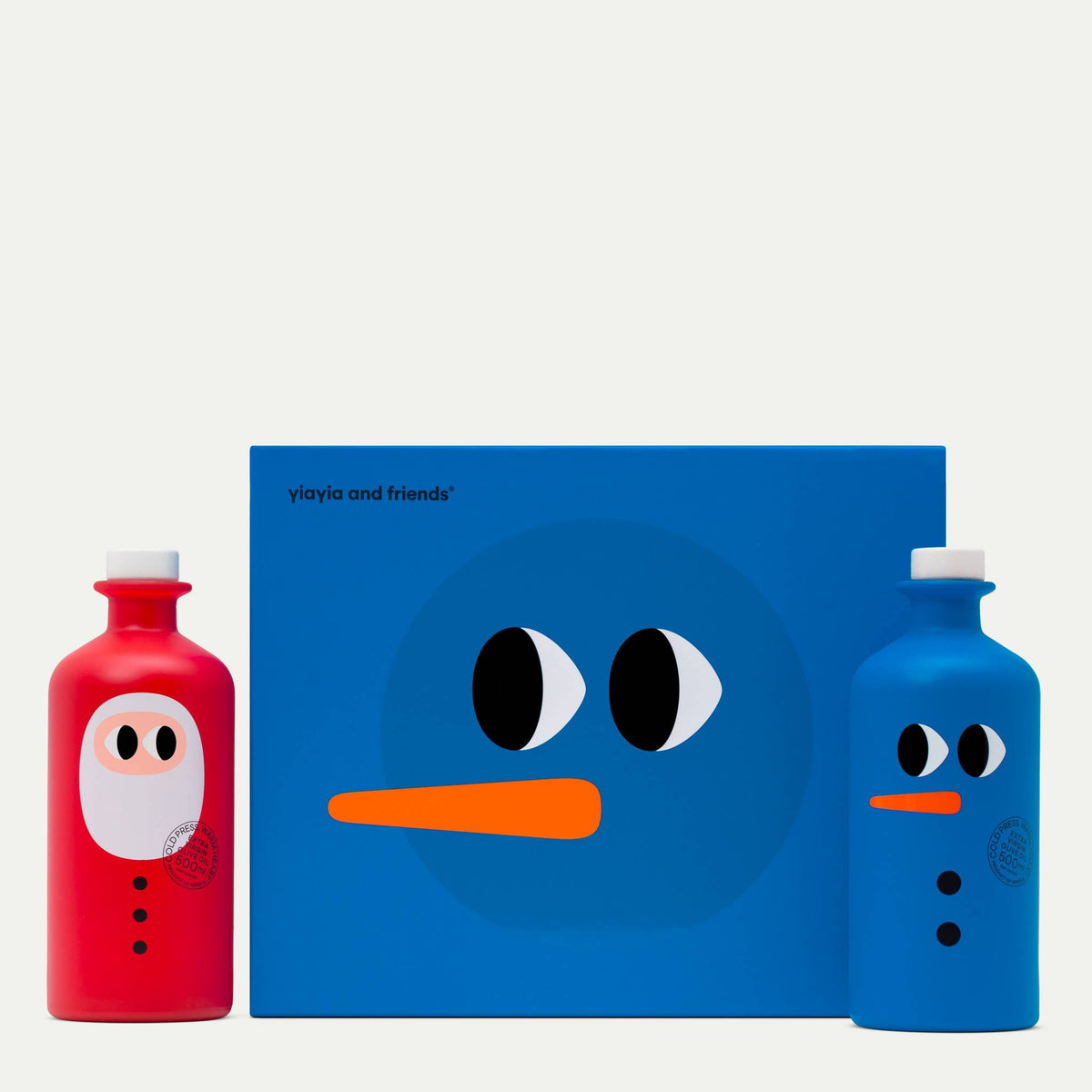Olivenöl-Set "Santa & Snowman" · 2 × 500 ml | yiayia and friends