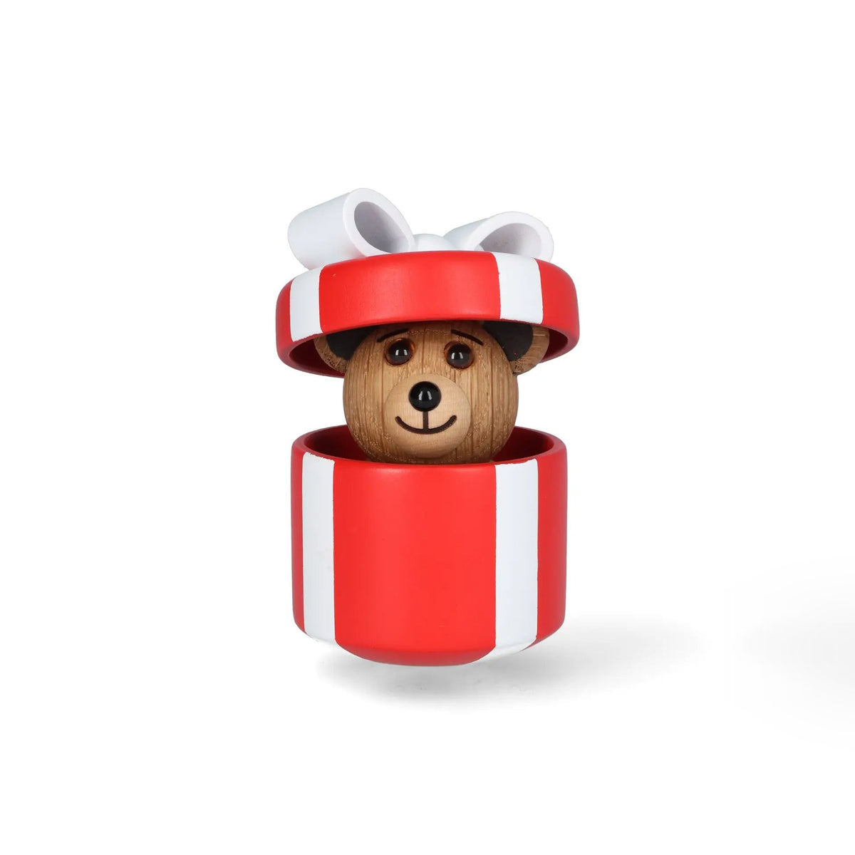 Osito de madera "Gifting Teddy" – Haya · Rojo | Spring Copenhagen