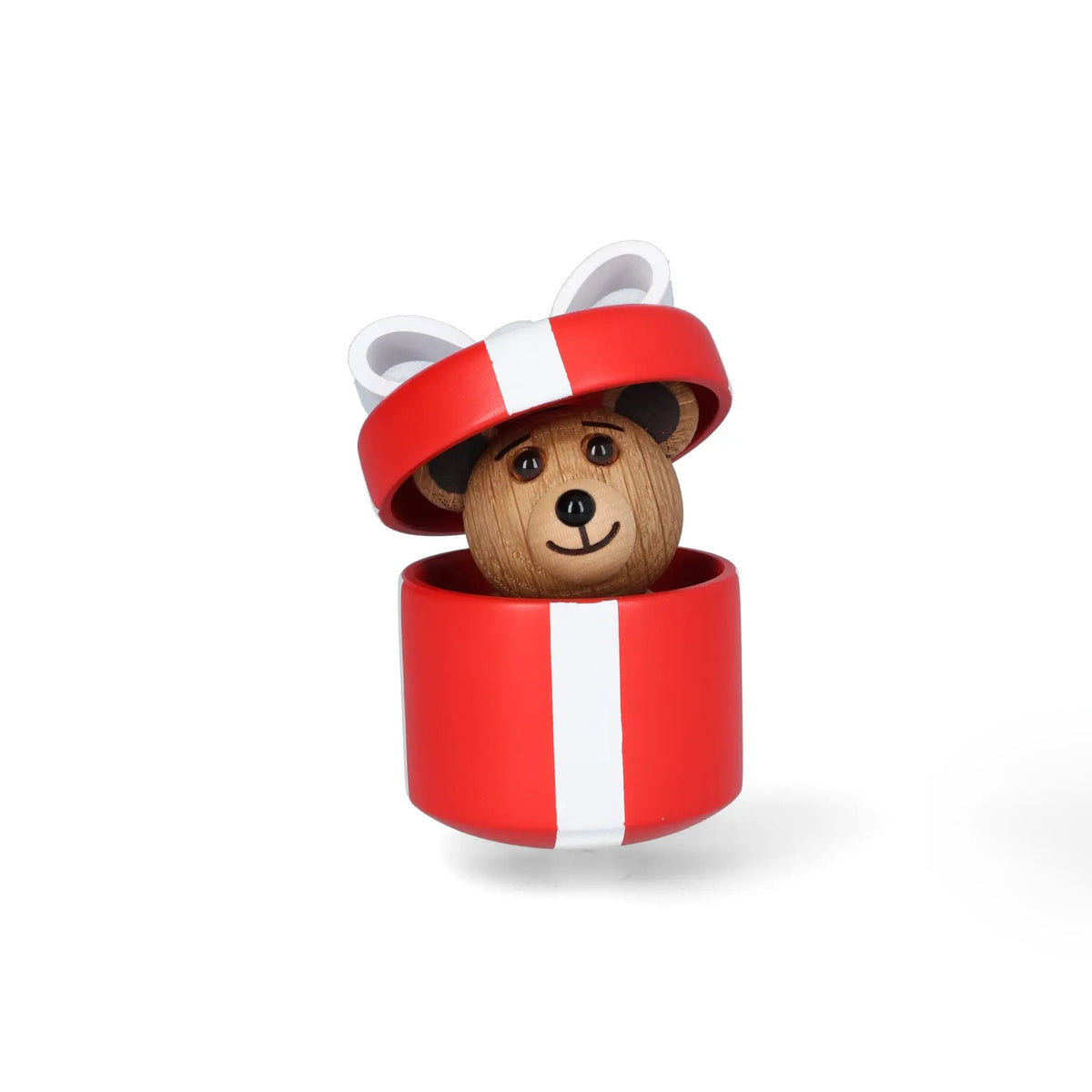Osito de madera "Gifting Teddy" – Haya · Rojo | Spring Copenhagen
