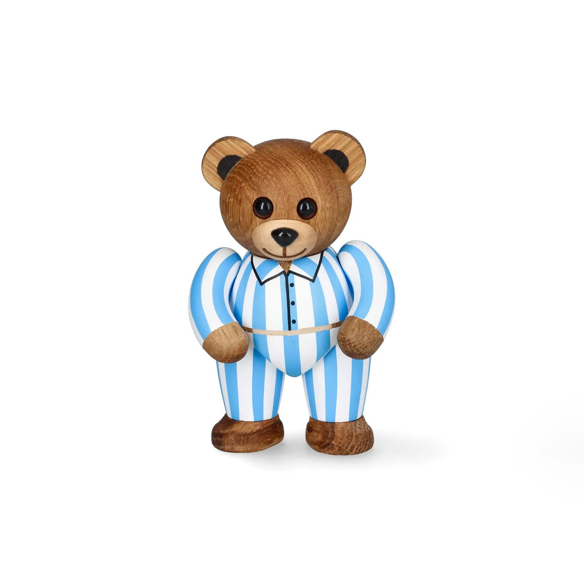 Ours en bois « Sleepy Blue » – Chêne · 11,8 cm | Spring Copenhagen