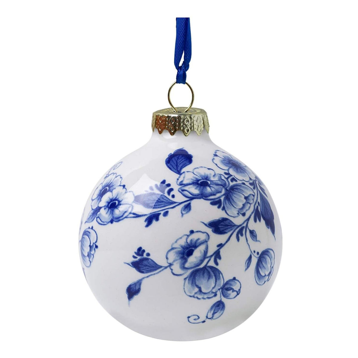 Flower Bauble – Ceramic · Ø 7 cm | Heinen Delfts Blauw