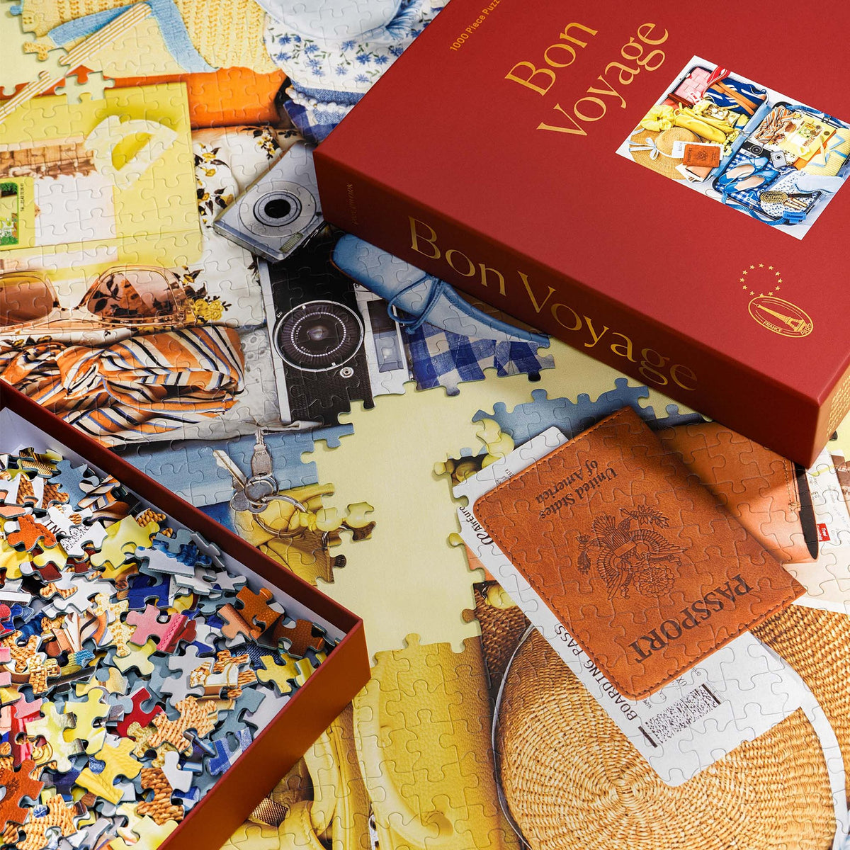 Reise-Puzzle "Bon Voyage" – 1000 Teile · 49 × 68 cm | Piecework