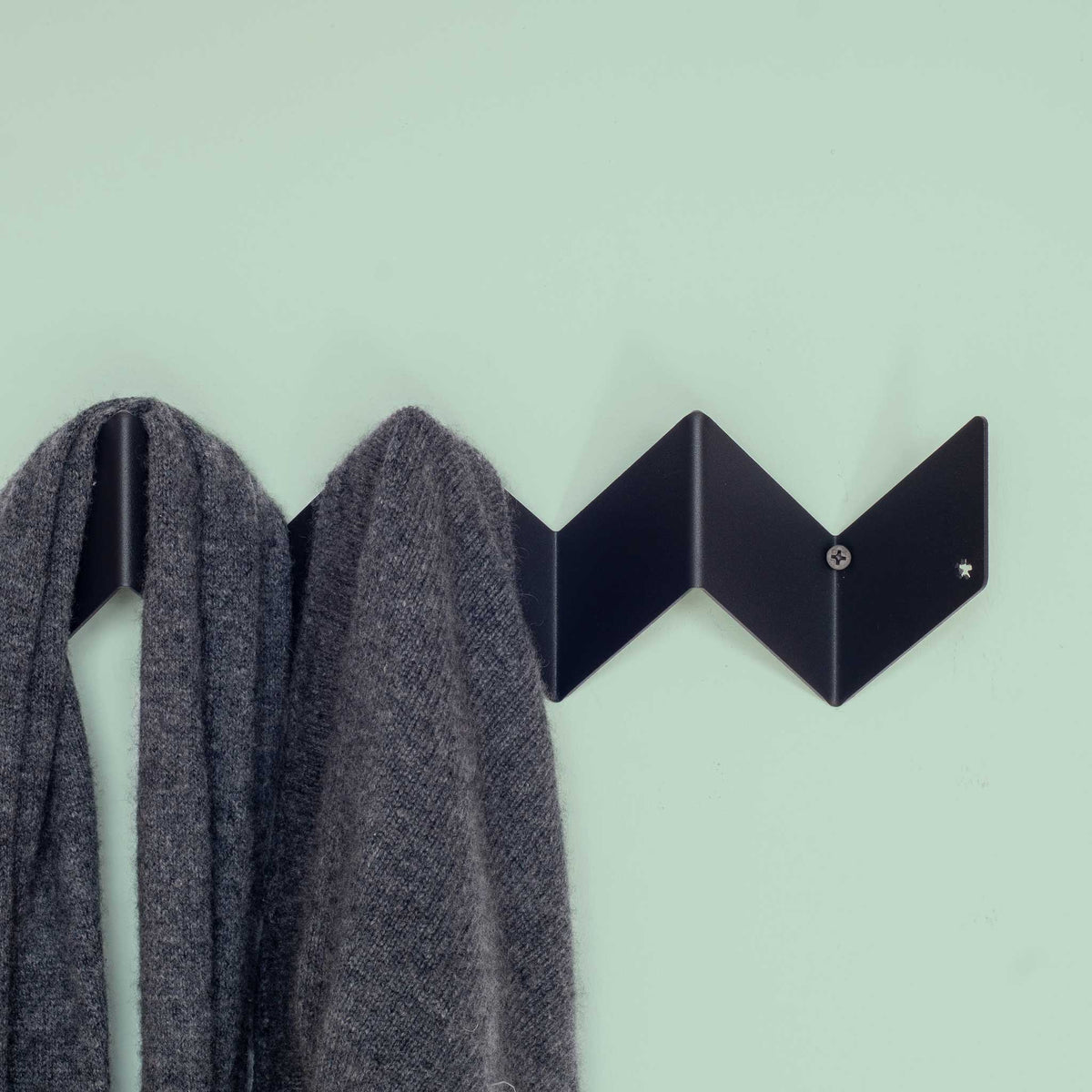 Wandgarderobe ZigZag klein – Stahl · 38 cm | Peppermint Products