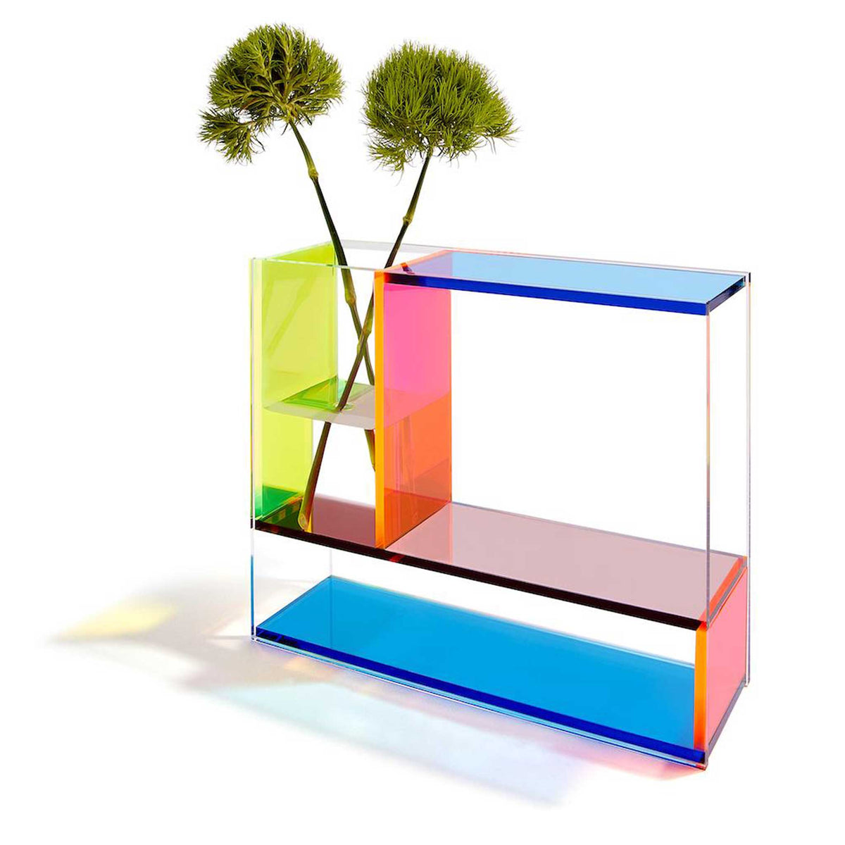 Vase "Mondri Neon" – Acryl · 19 × 24 cm | MoMA Design Store