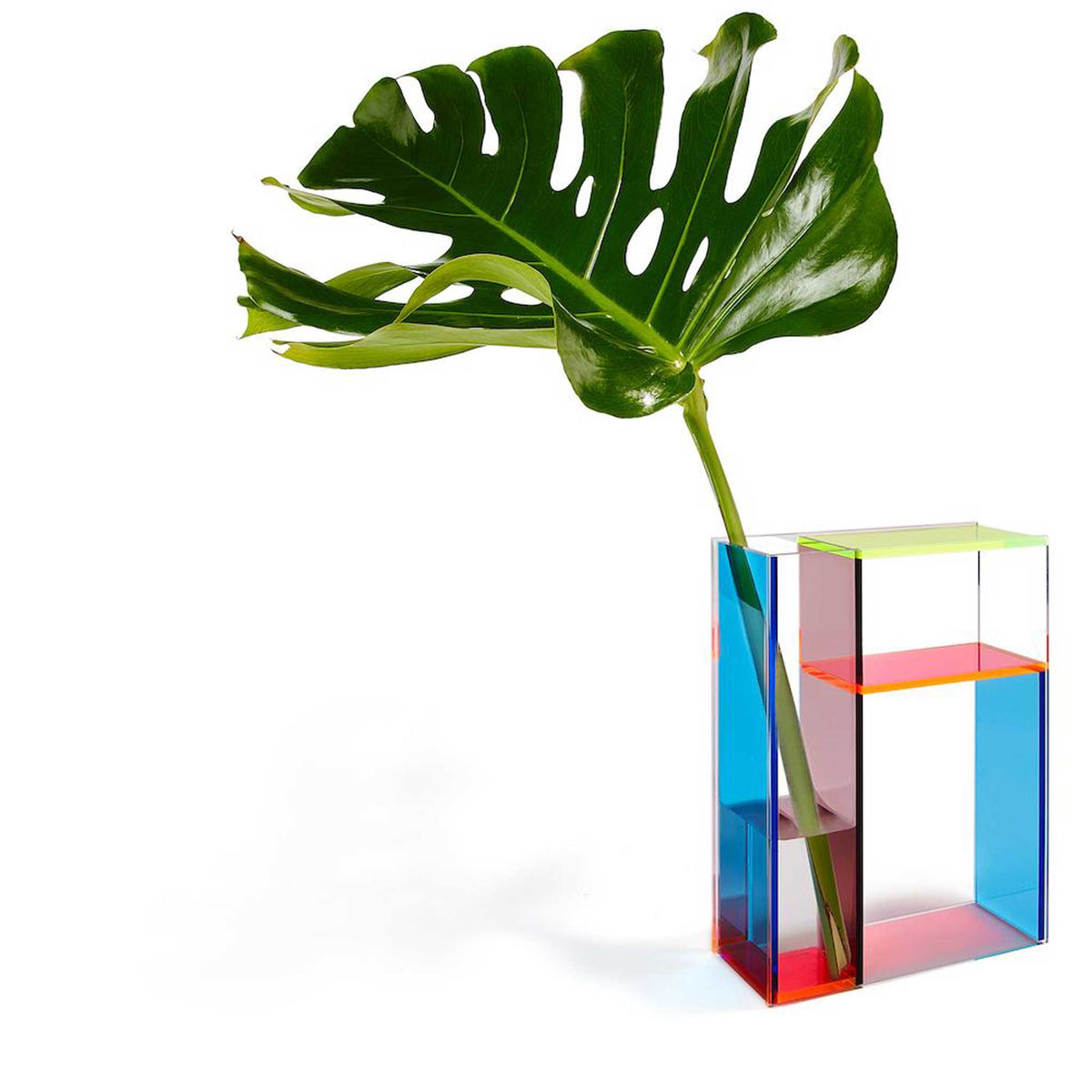 Vase "Mondri Neon" – Acryl · 19 × 24 cm | MoMA Design Store
