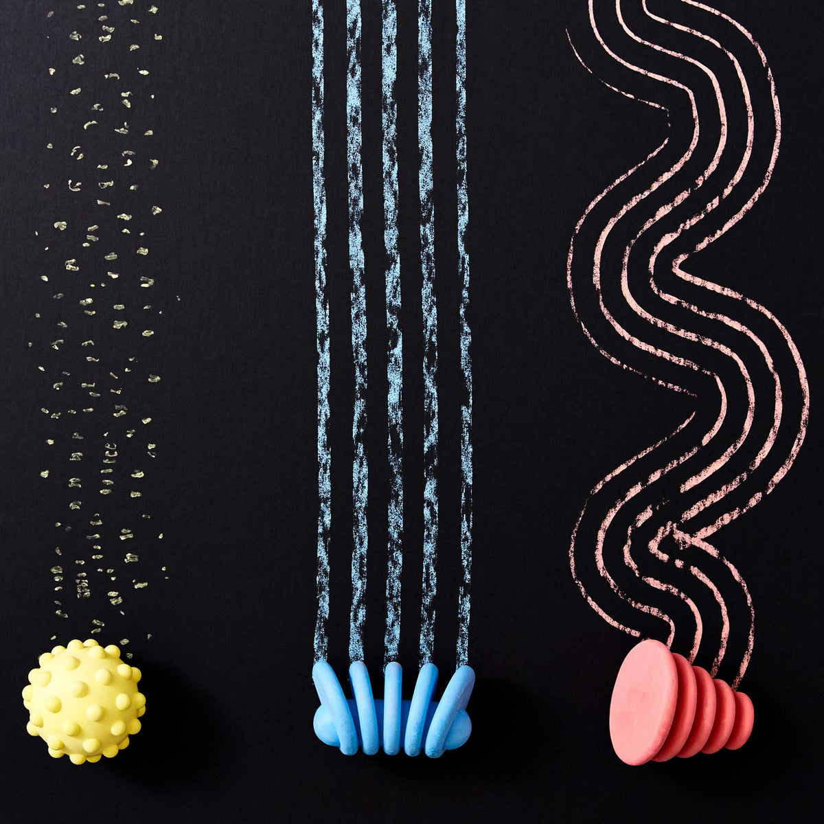 MOON CHALK | 3er Color Set | KREIDE ZEICHEN TOOL | Nikolas Bentel | Areaware