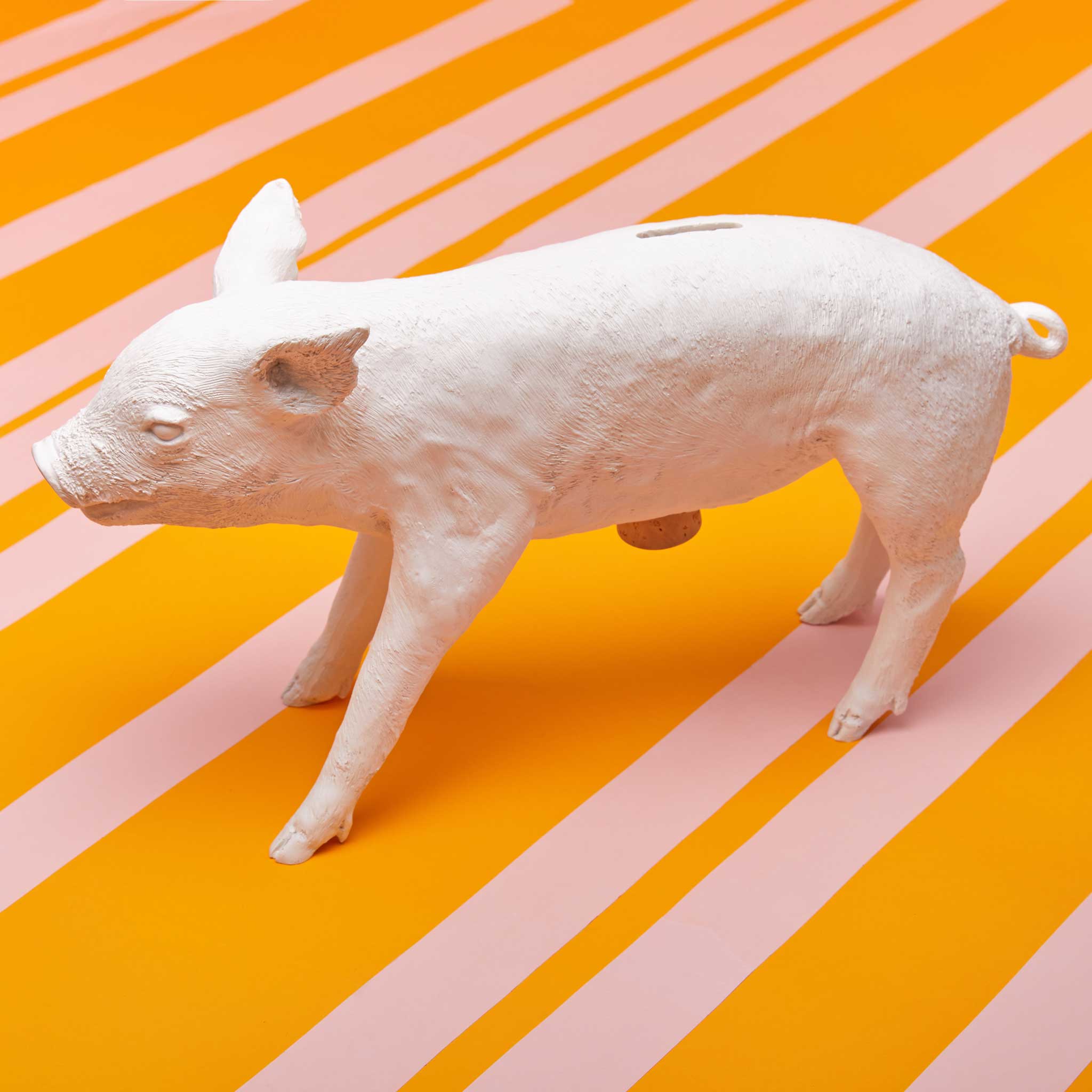 BANQUE sous forme de COCHON | grande tirelire | Harry Allen | Sont conscients