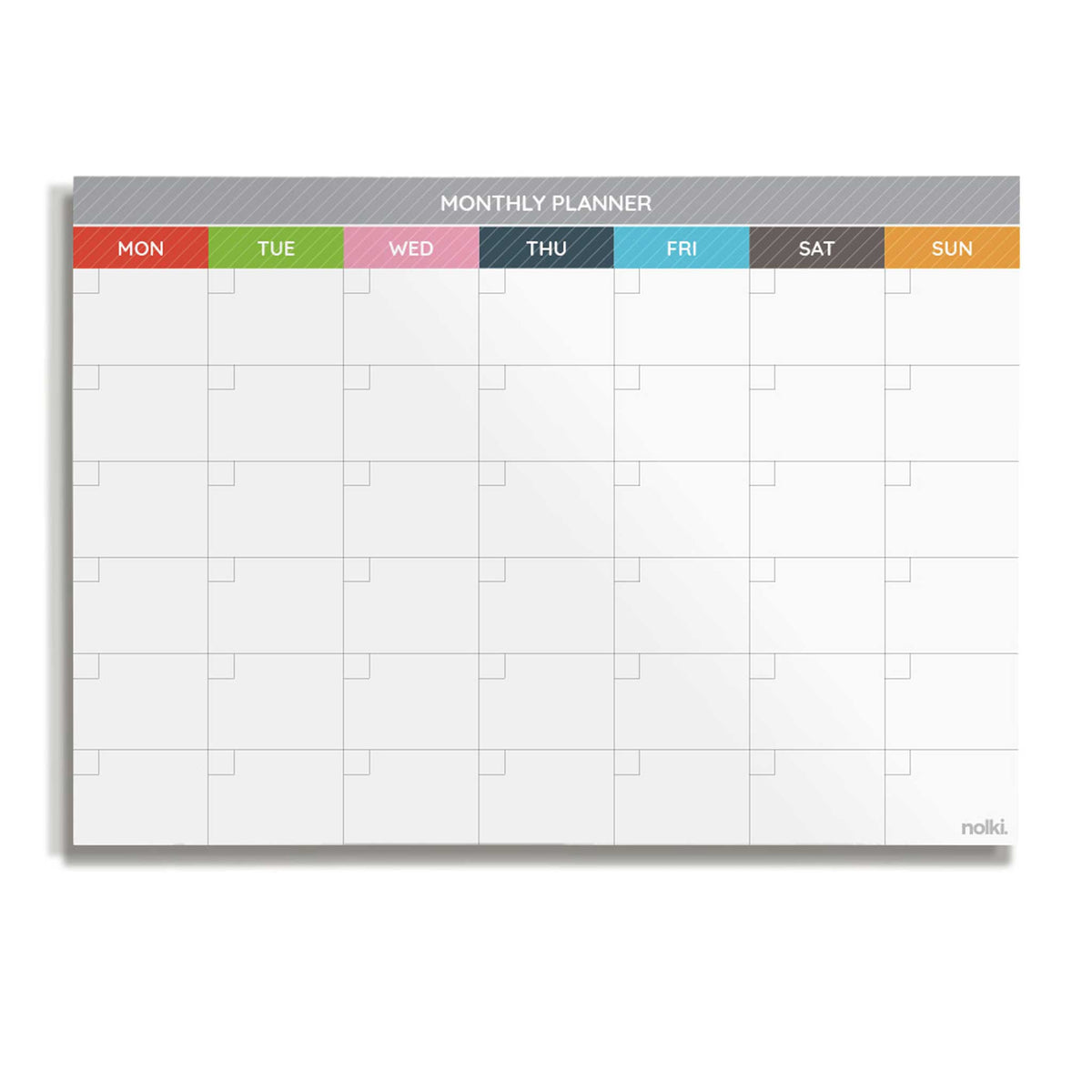 WEEK DESKPAD & PLANNER Crayon | WOCHEN SCHREIBUNTERLAGE | A4 & 50 Seiten | nolki