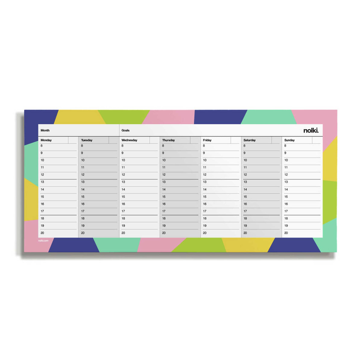 WEEK DESKPLANNER Oasis | WOCHEN SCHREIBTISCH PLANER | 50 Seiten | nolki