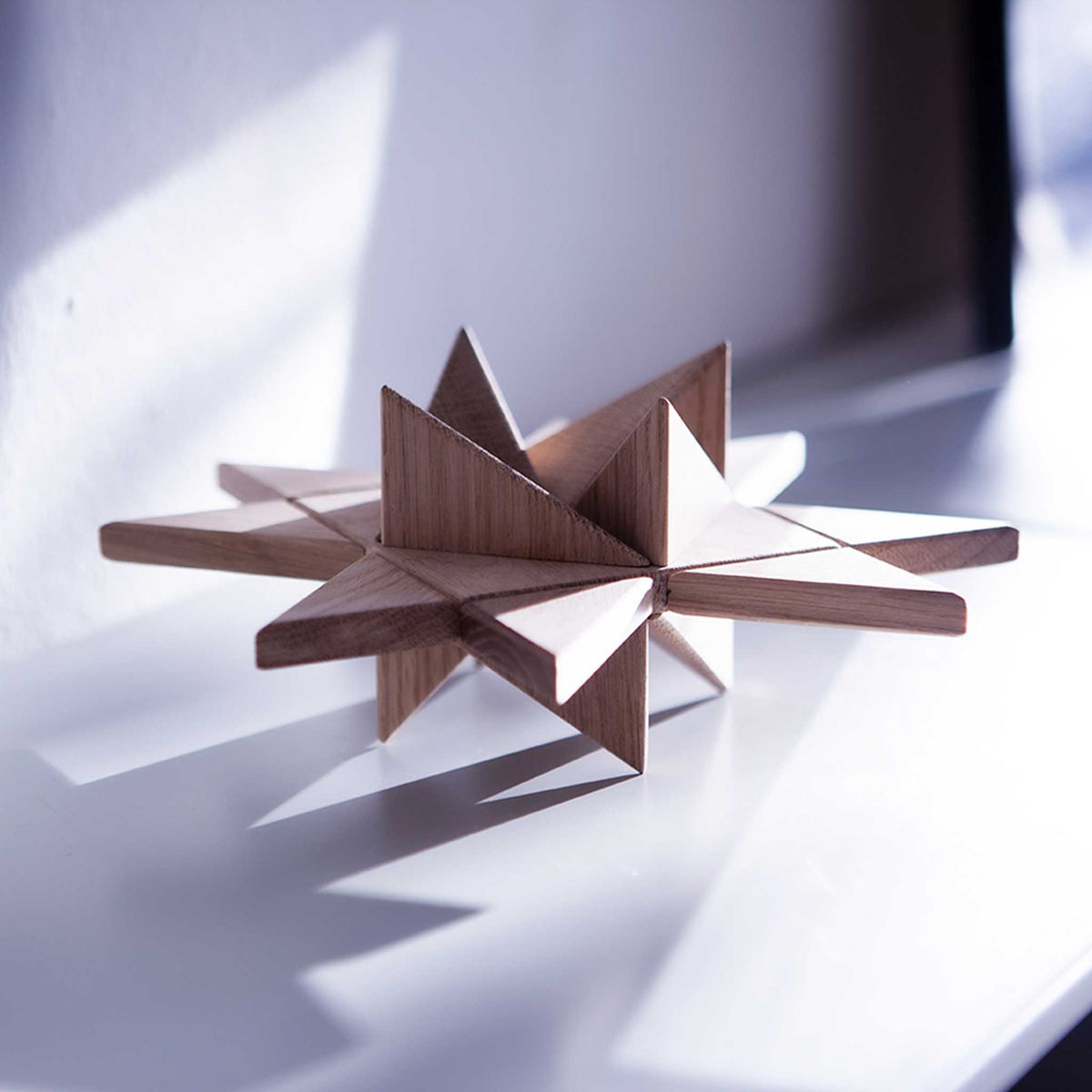 Wooden Froebel Star – Oak | Jakob Burgsø · boyhood