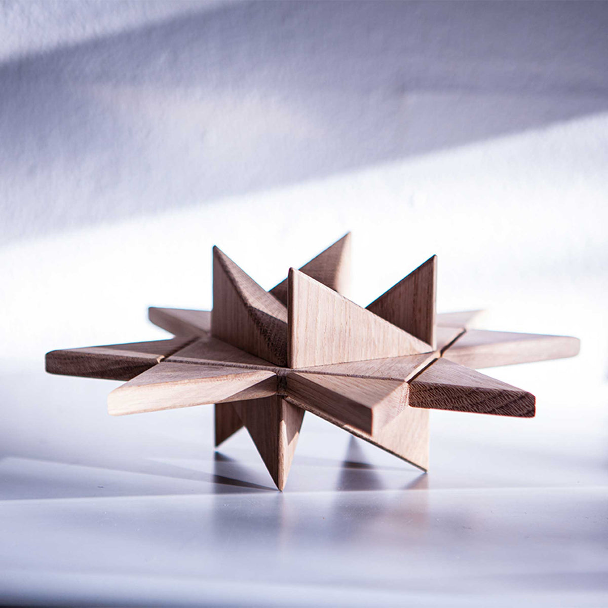 Wooden Froebel Star – Oak | Jakob Burgsø · boyhood