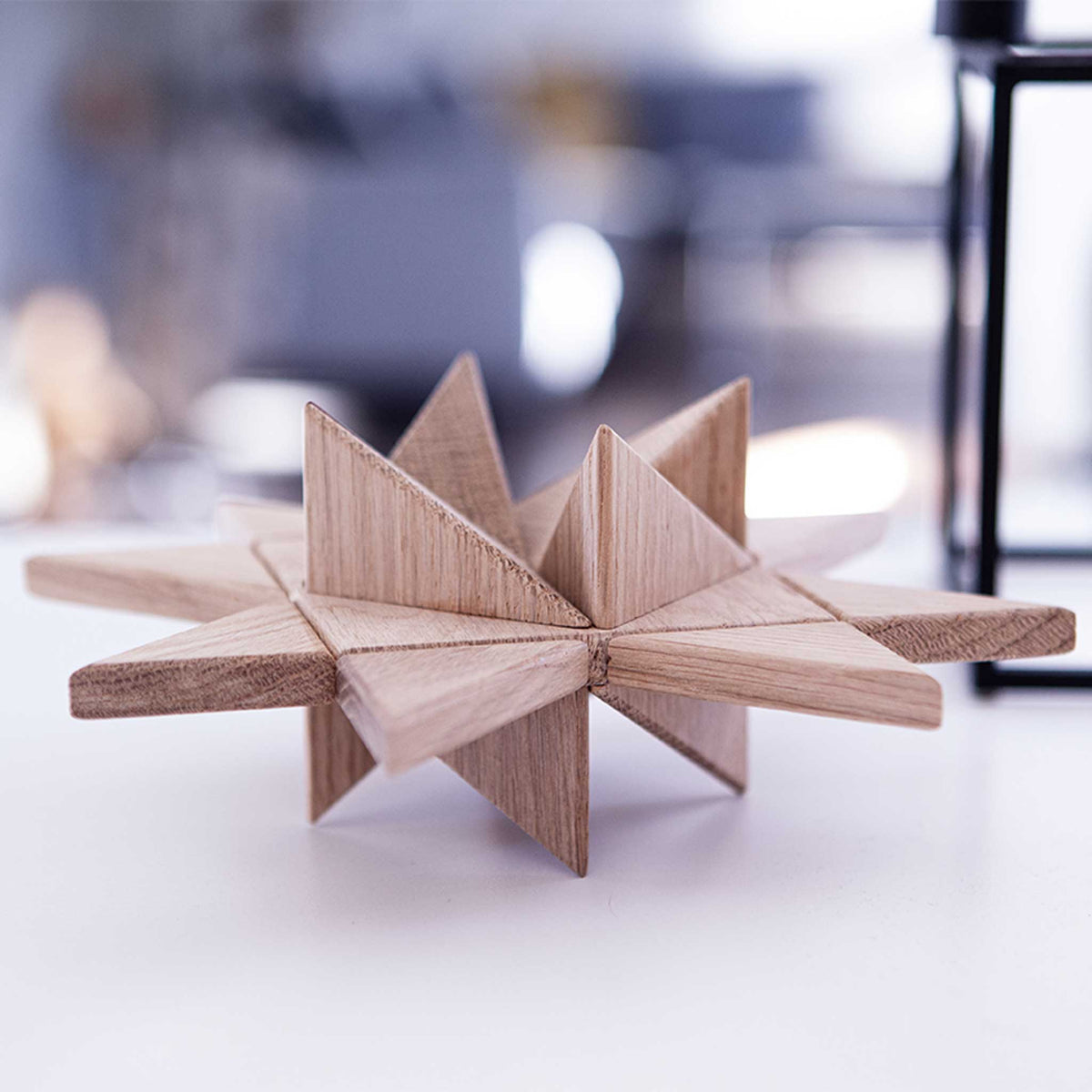 Wooden Froebel Star – Oak | Jakob Burgsø · boyhood