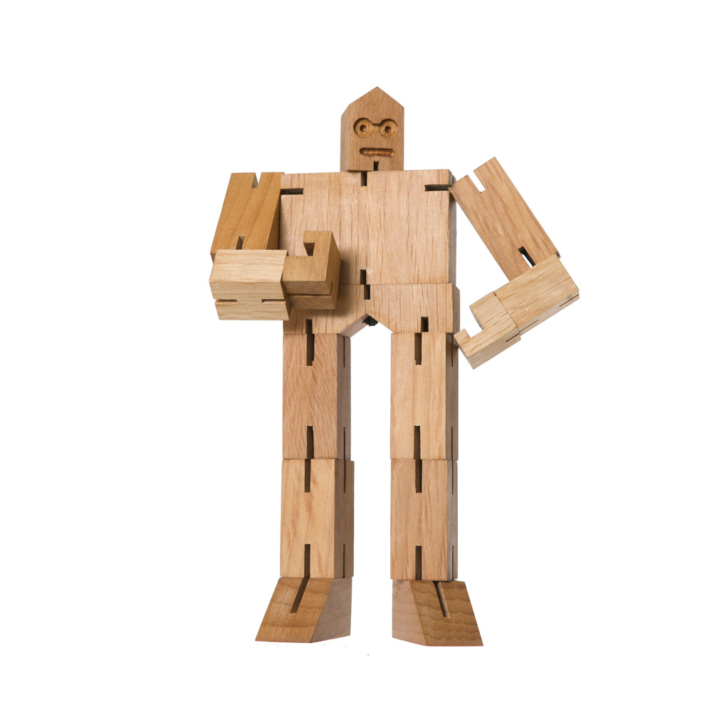 CUBEBOT® JULIEN Micro | NATUR | 3D PUZZLE ROBOTER | David Weeks | Areaware