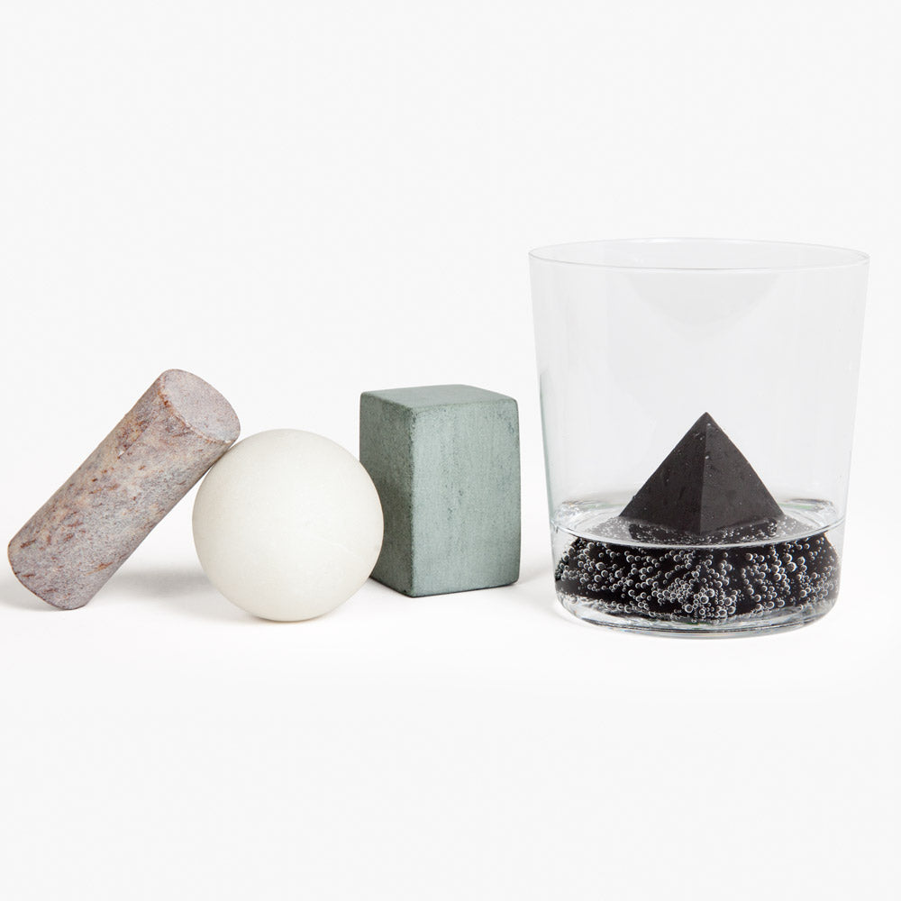 DRINK ROCKS SHAPES | Sæt med 4 KØLESTEN | Runa Klock | Areaware