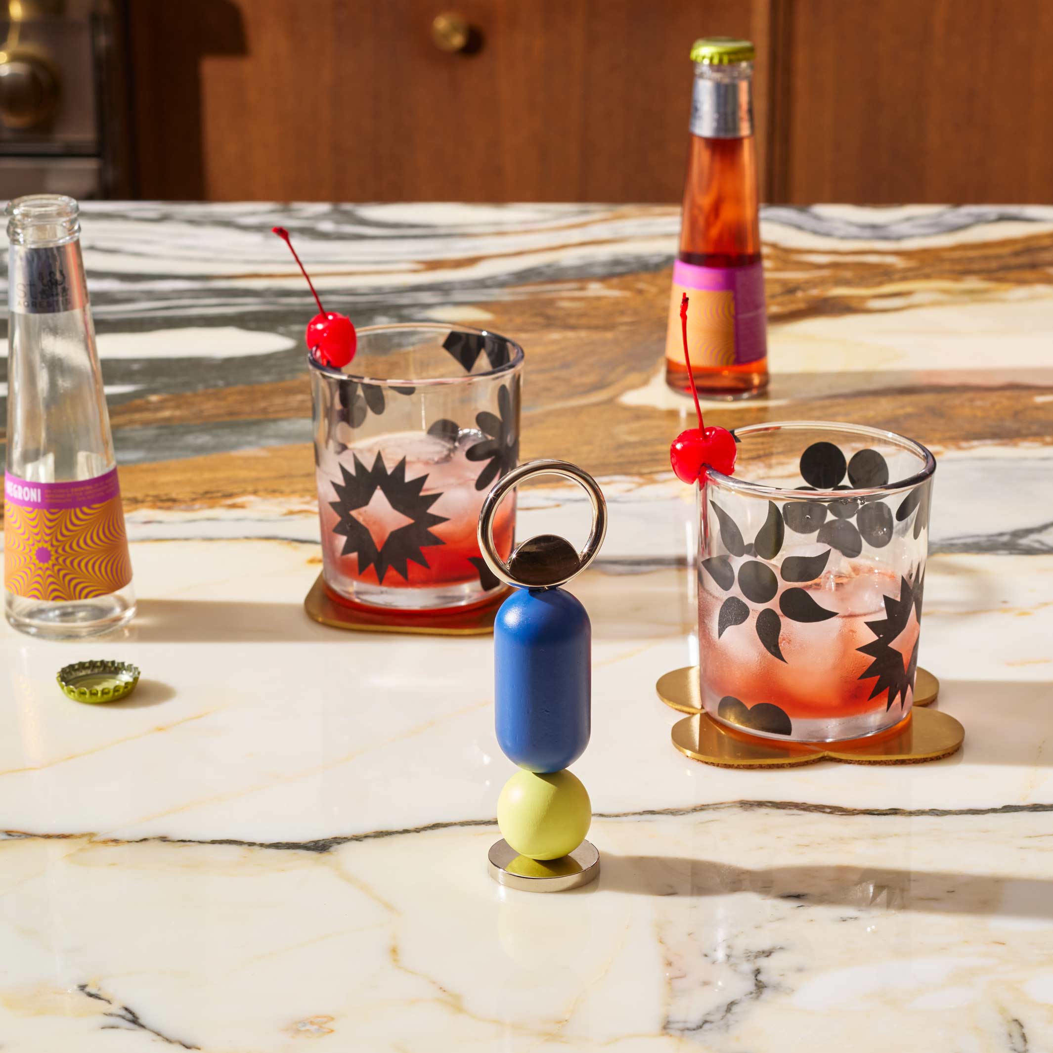 ABACO - blau-gelber Flaschenöffner - Joe Doucet | Areaware