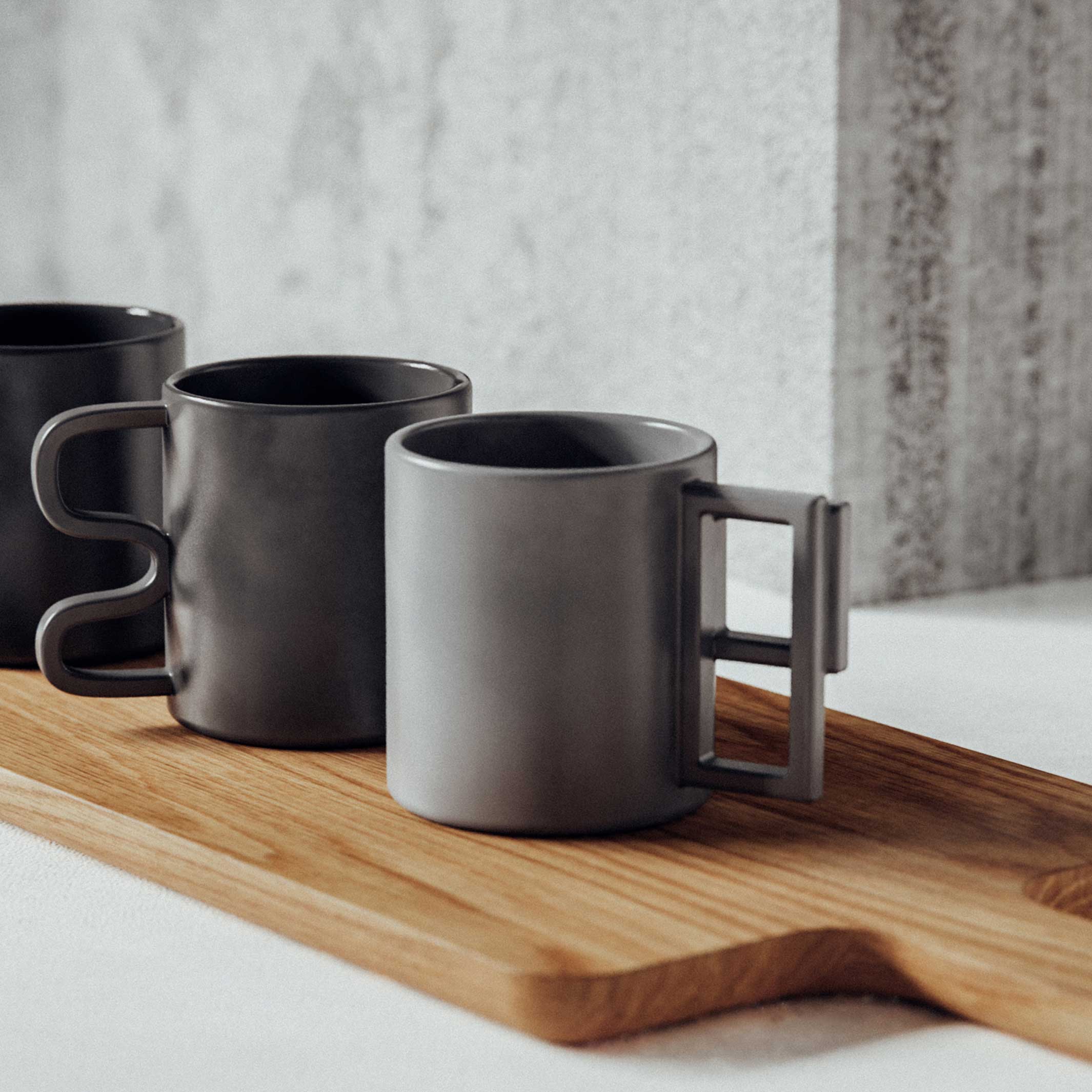 ANNIKA | gray SHAPES MUG | Ian Anderson | Aandersson