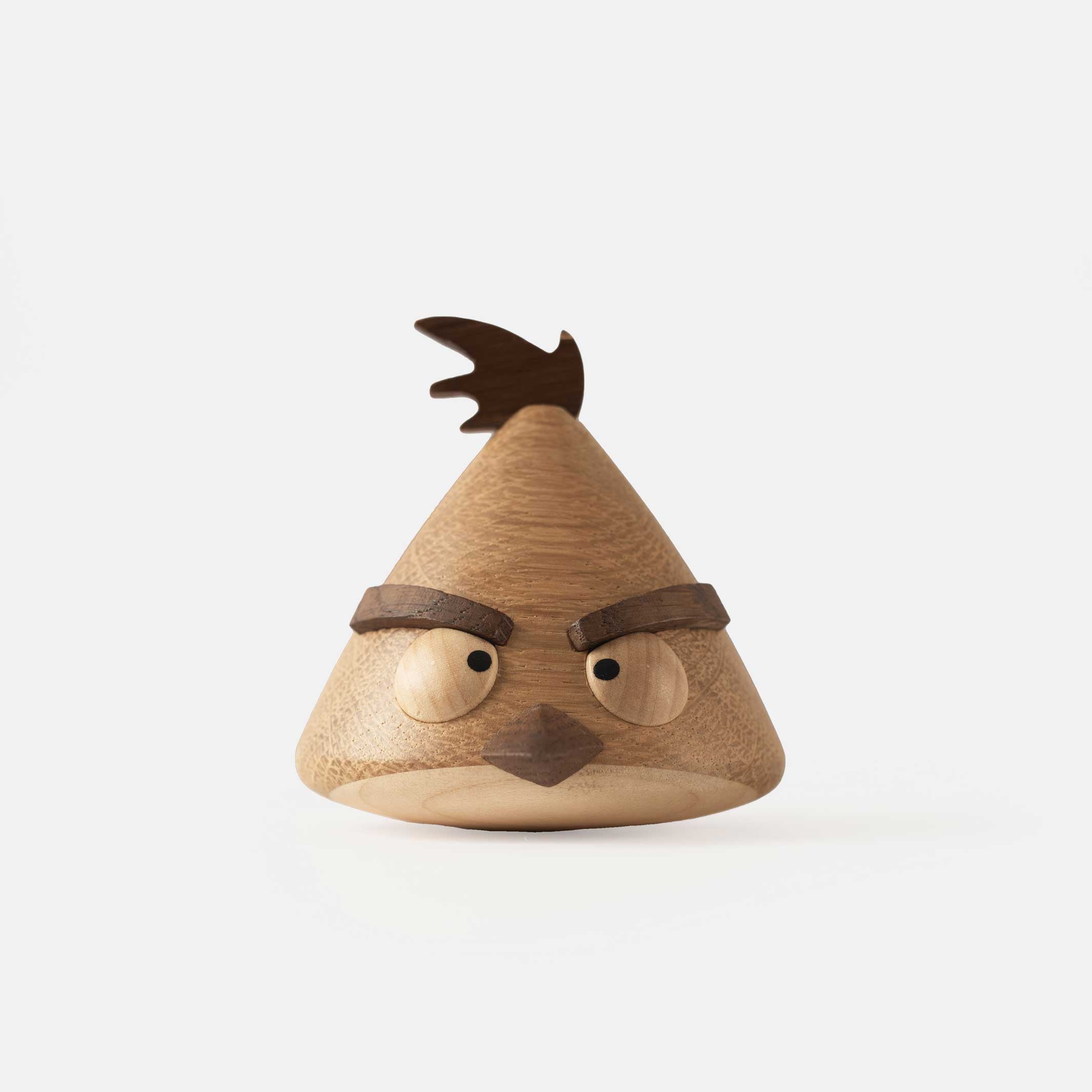 ANGRY BIRDS X CHUCK SMALL - figurine en bois - chêne 7,5 cm de haut | Jakob Burgsø | enfance