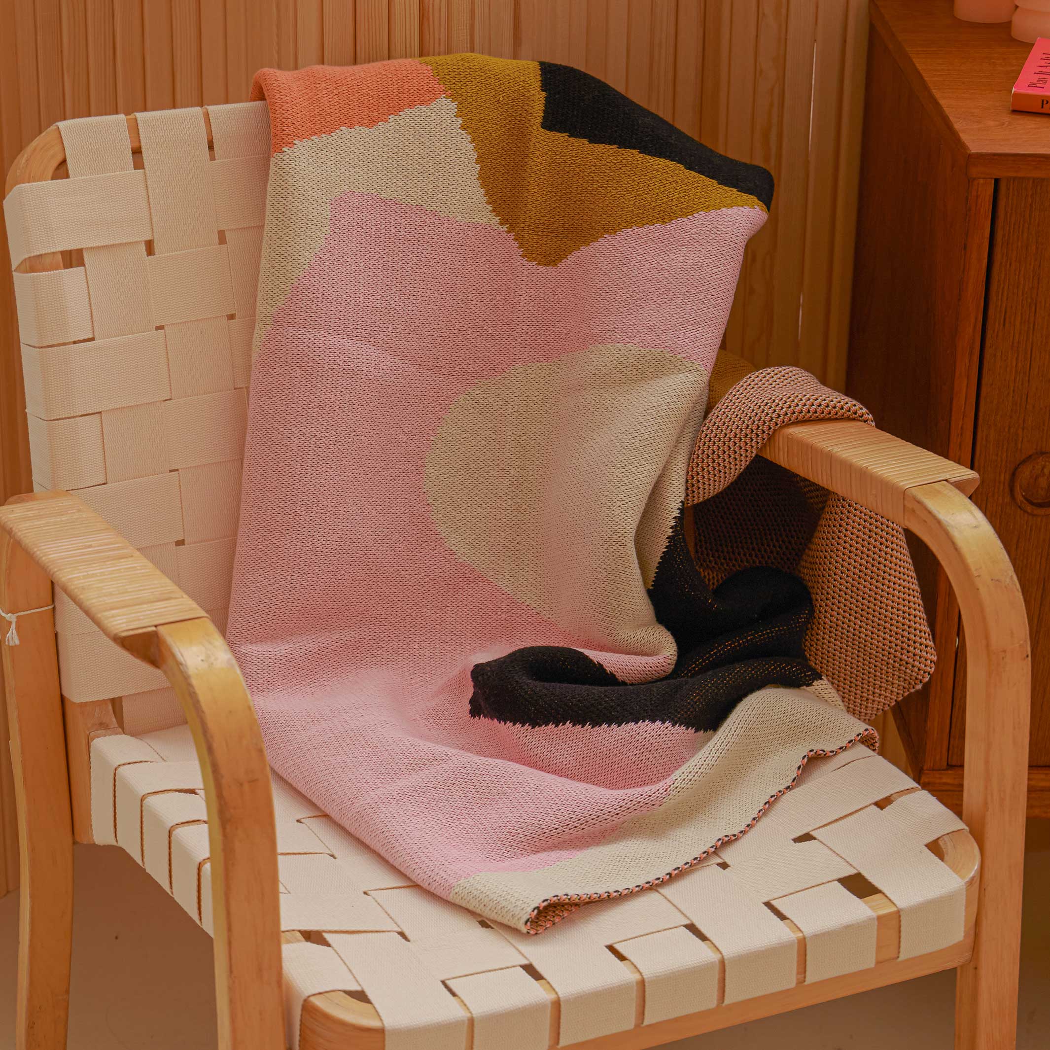 ASSEMBLY THROW | Cotton BLANKET | 152x127 cm | Alex Proba | Areaware