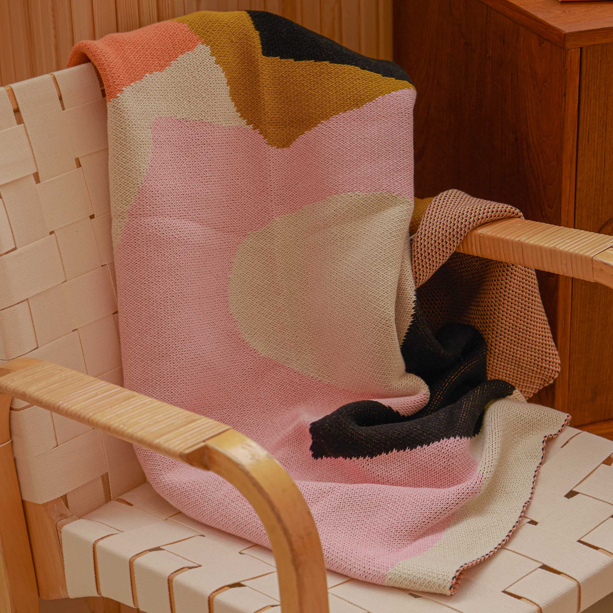 ASSEMBLY THROW | Cotton BLANKET | 152x127 cm | Alex Proba | Areaware