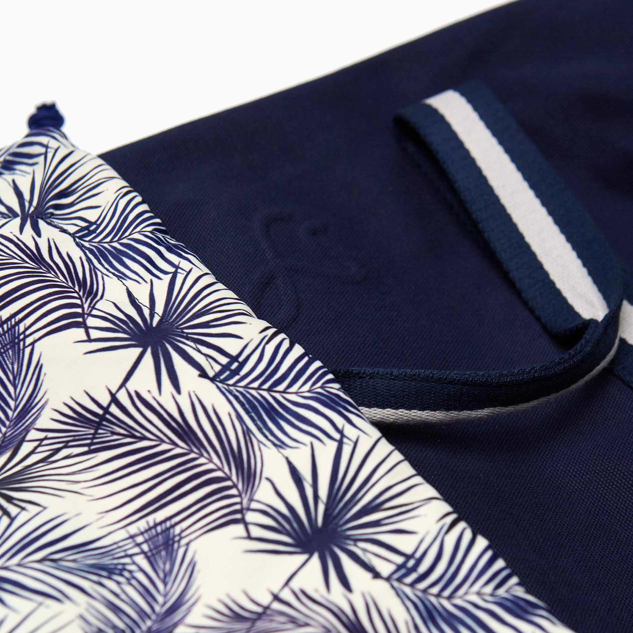 BODHI NOMAD - Navyblauer Weekender Medium - Reise-Tasche aus recyceltem Segeltuchstoff | farans