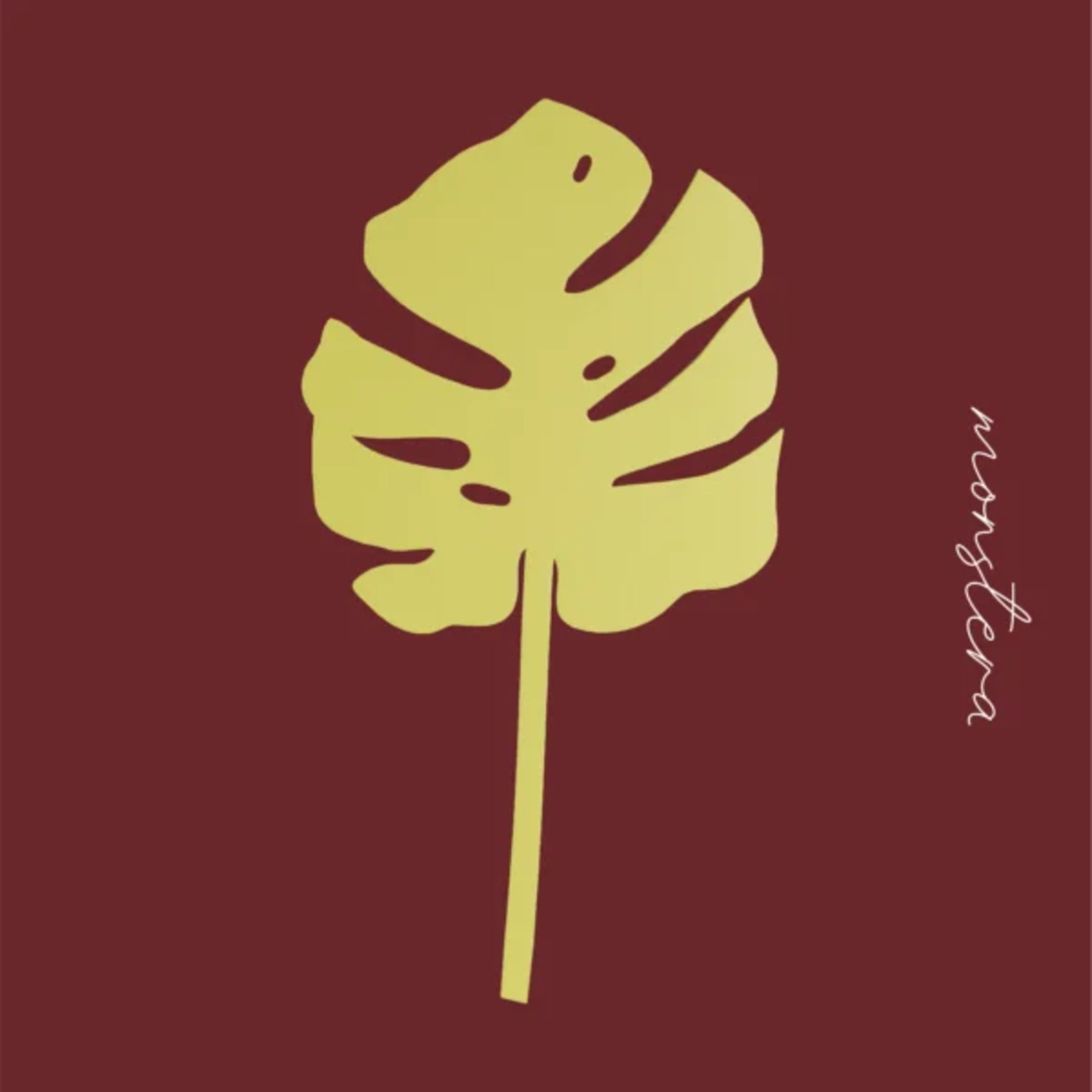 MONSTERA - leaf of wood - artificial flower | milin