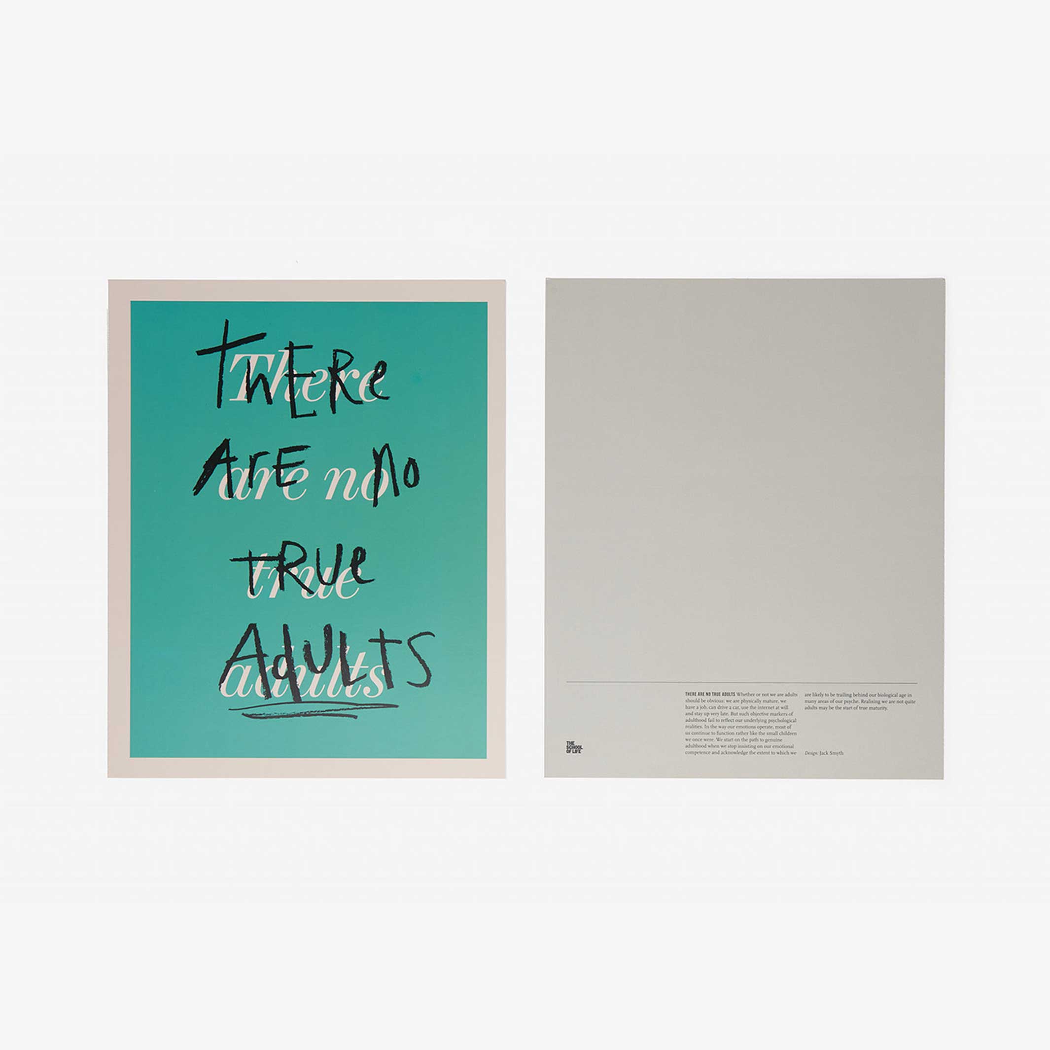 BOLD TRUTHS - Livre d'affiches avec 20 estampes philosophiques - Édition anglaise | L'école de la vie