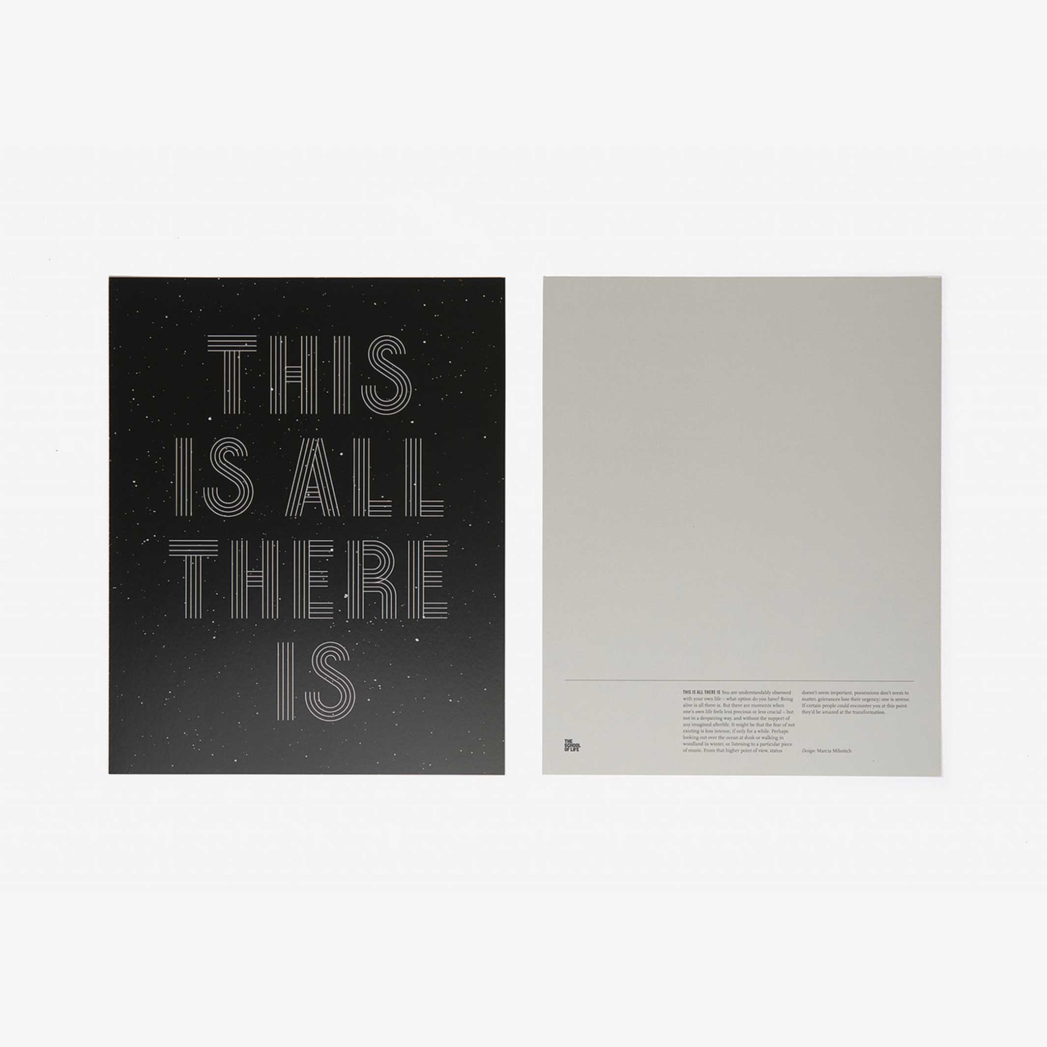 BOLD TRUTHS - Livre d'affiches avec 20 estampes philosophiques - Édition anglaise | L'école de la vie