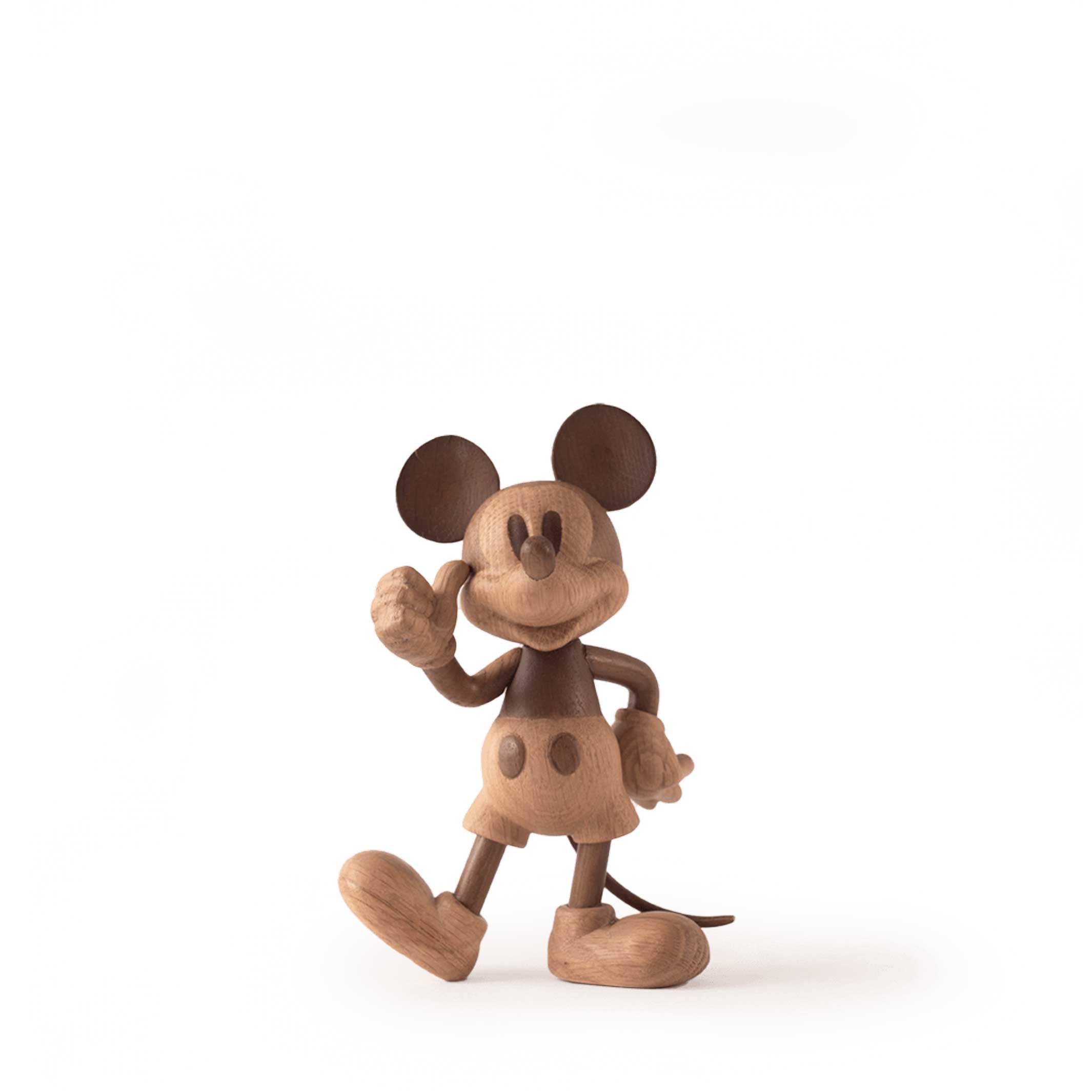 MICKEY MOUSE Petit - BOYHOOD X DISNEY - Petite figurine Mickey en bois - Chêne 15,5 cm de haut | Jakob Burgsø | enfance
