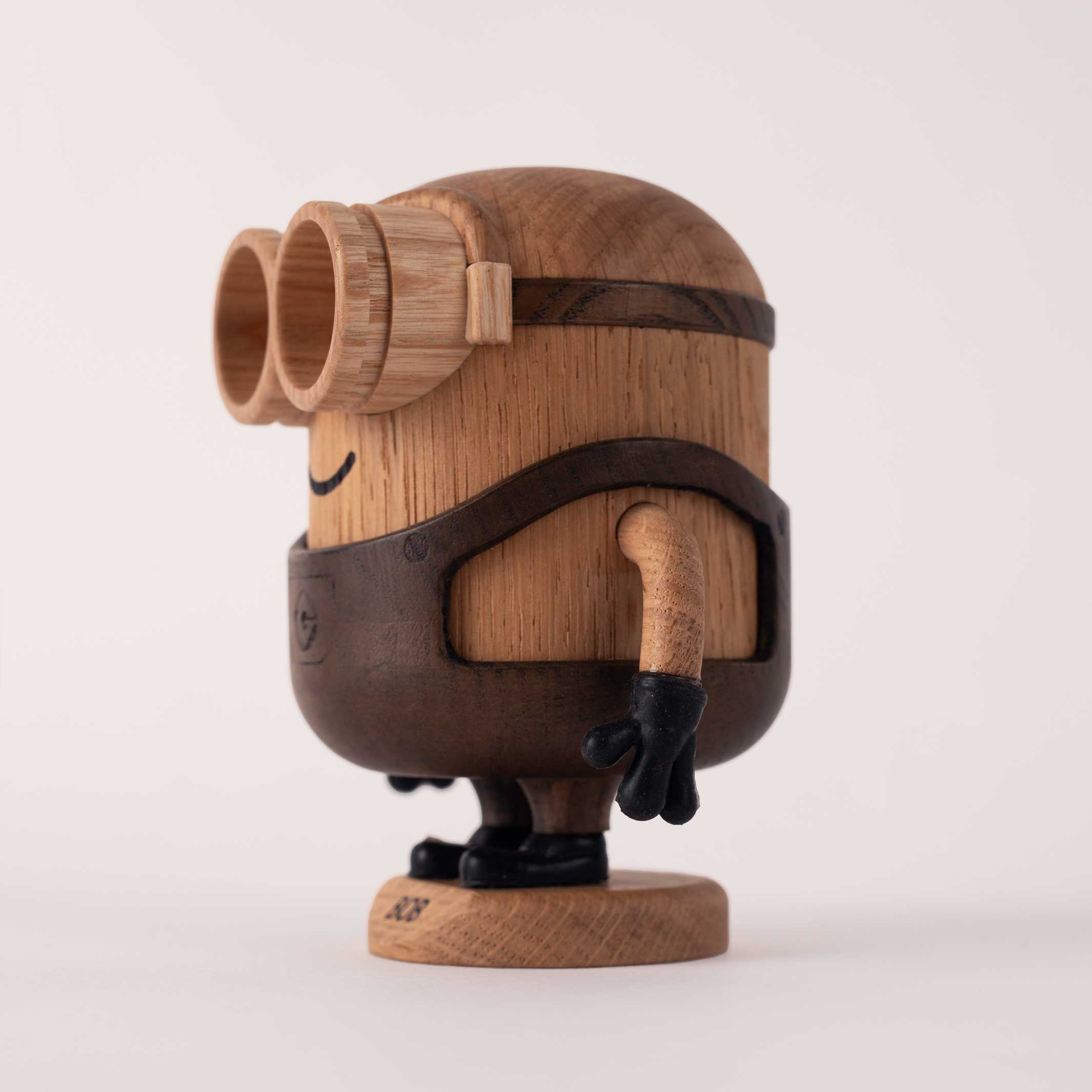 BOB Small - BOYHOOD x Minions - Holzfigur Eiche 11,5 cm hoch - Jakob Burgsø | boyhood