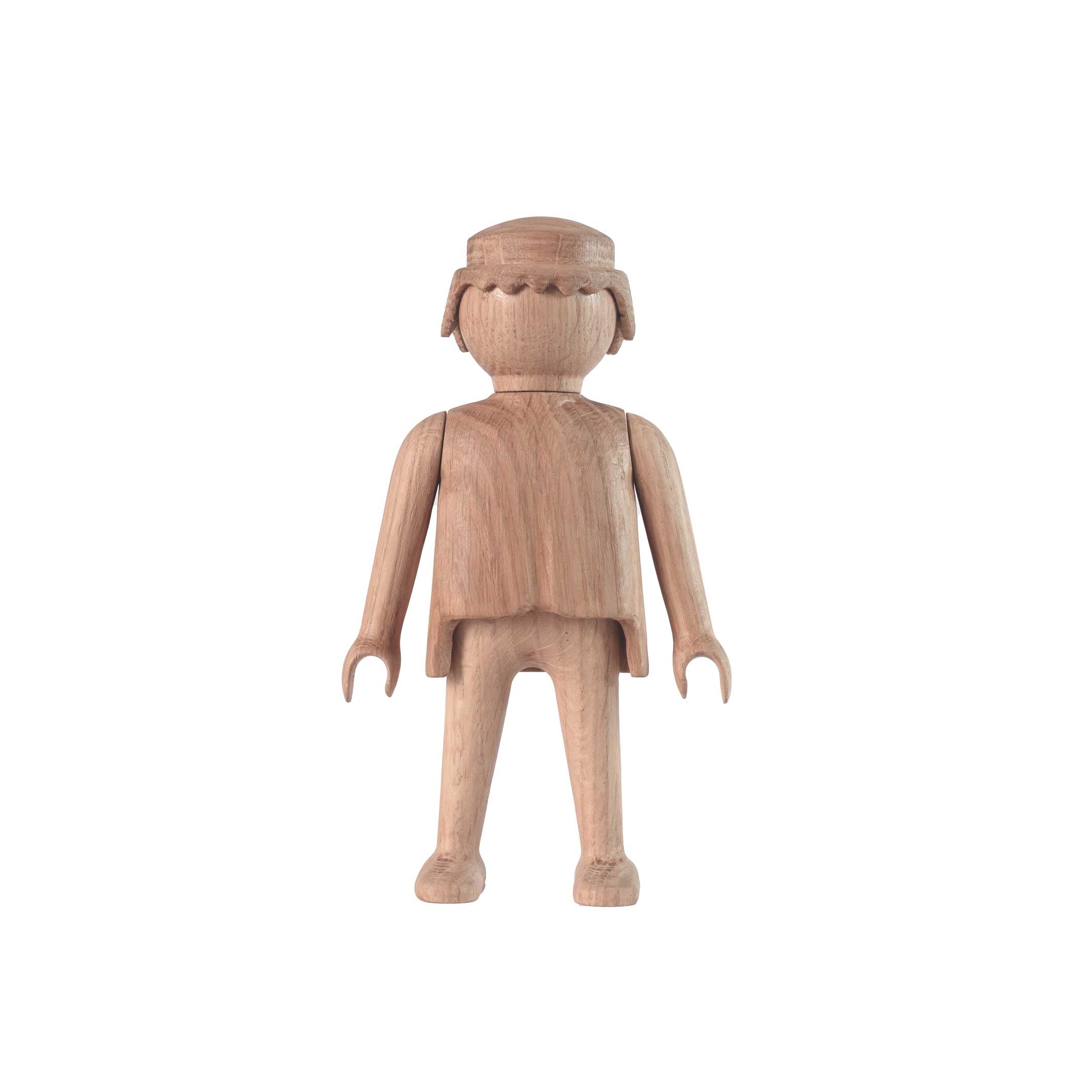 Wooden Figure Playmobil Man Mini – Oak · 10 cm | boyhood