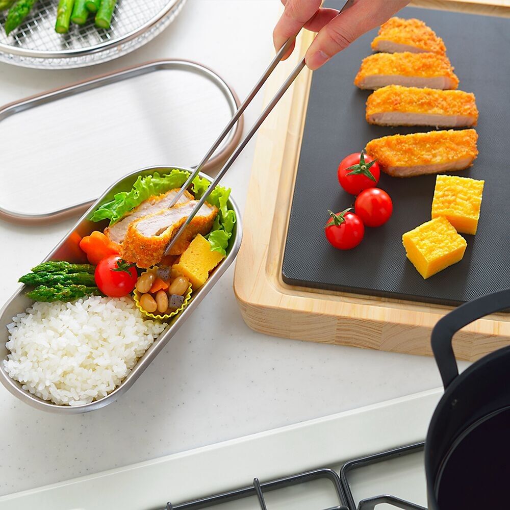 Boîte BENTO en acier inoxydable - LUNCH BOX marron - Collection AIKATA | YOSHIKAWA