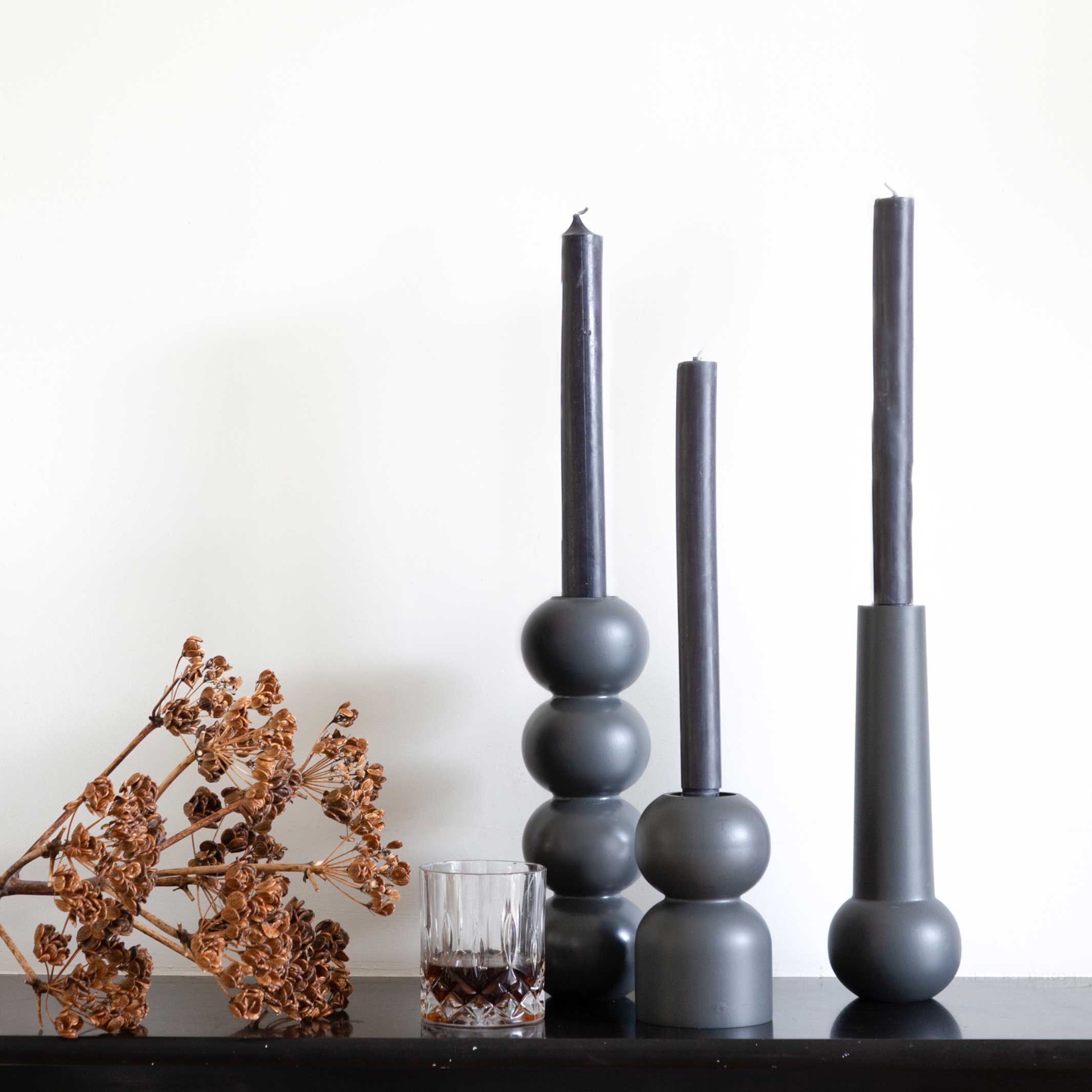 Candleholder Stack – Beech · 32 cm | Lemon Lily
