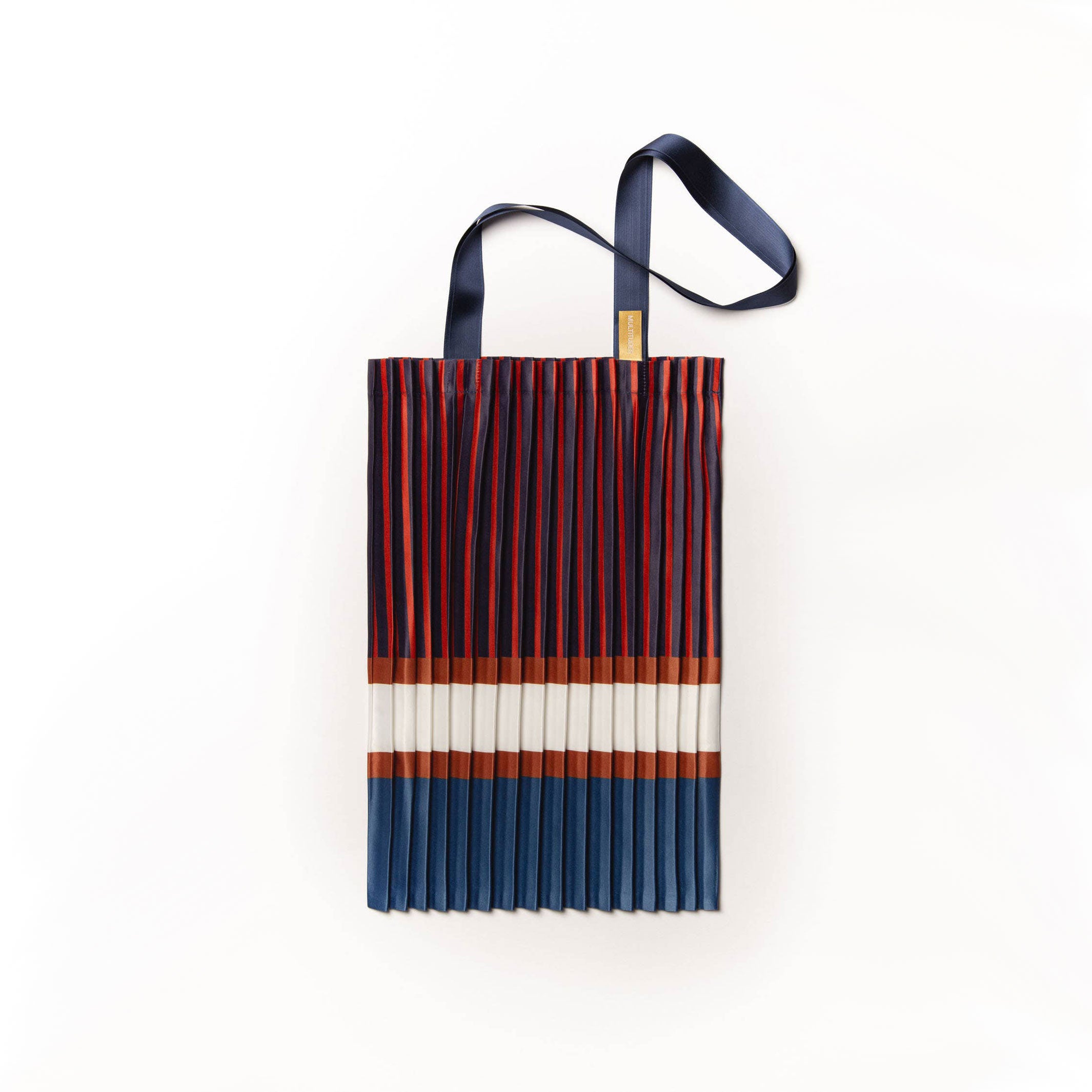 CHIAVARI - Tote Bag - pleated satin - 40x48 cm | Multitudes