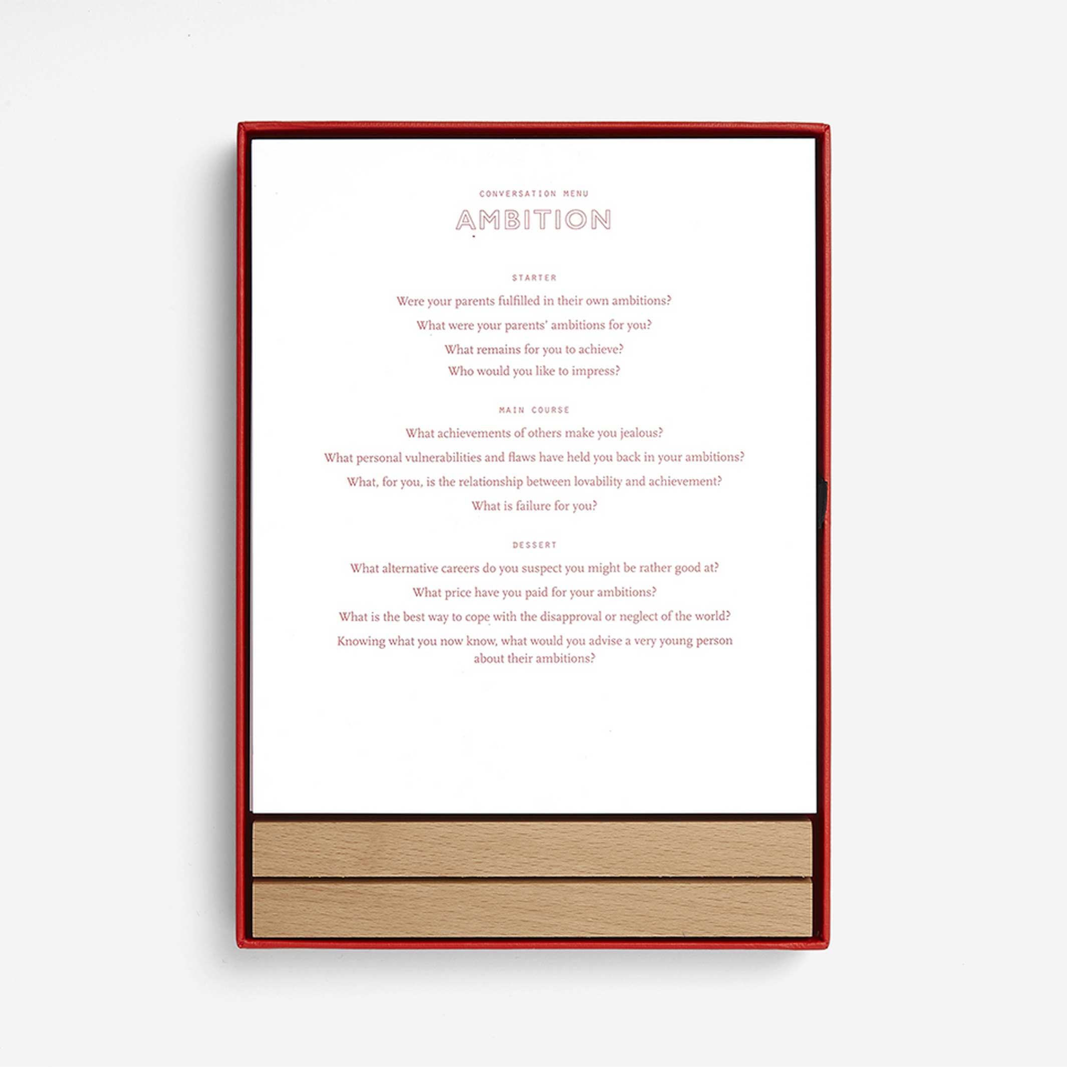CONVERSATION MENUS CARD Set | TISCHKARTEN-SET | English Edition | The School of Life