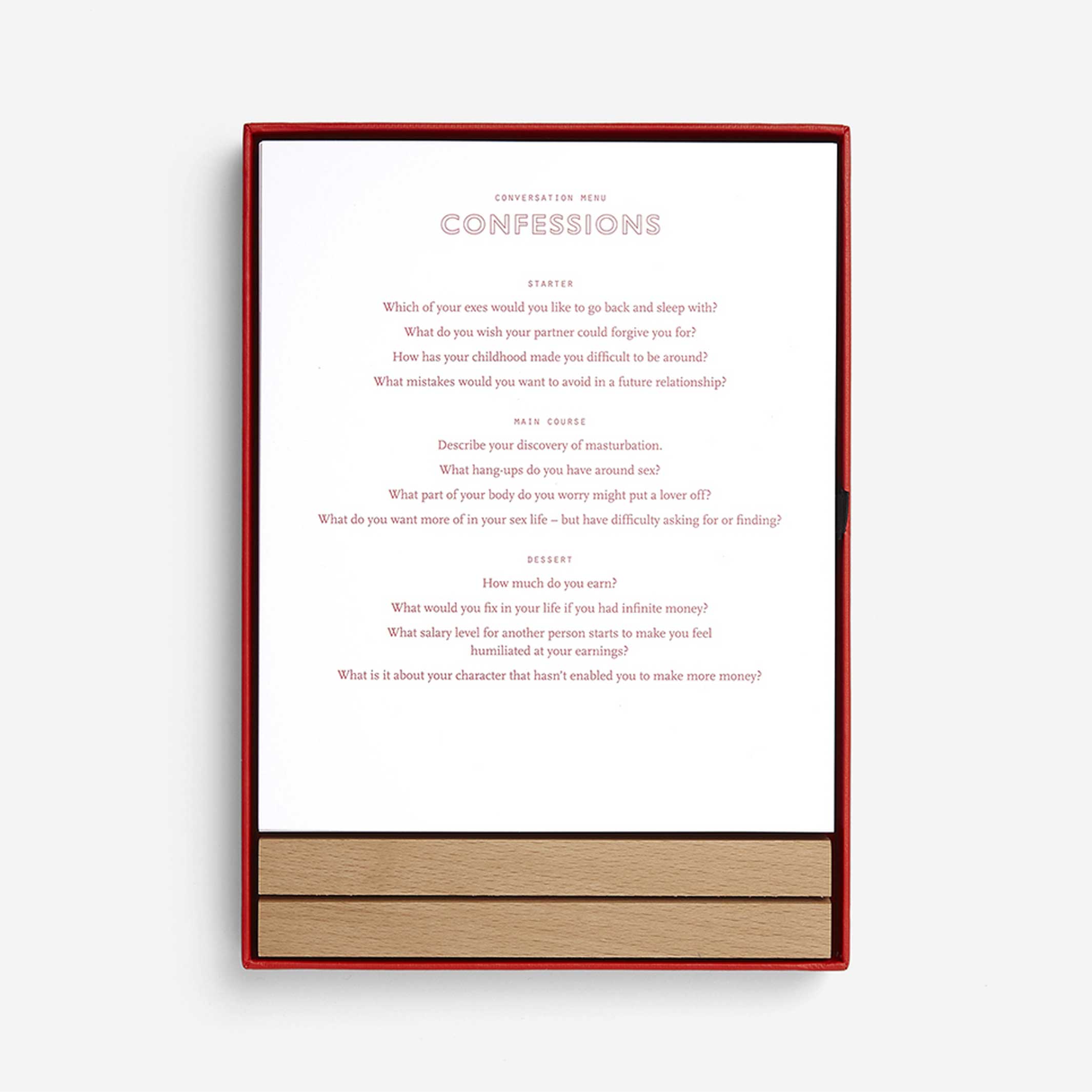 CONVERSATION MENUS CARD Set | TISCHKARTEN-SET | English Edition | The School of Life