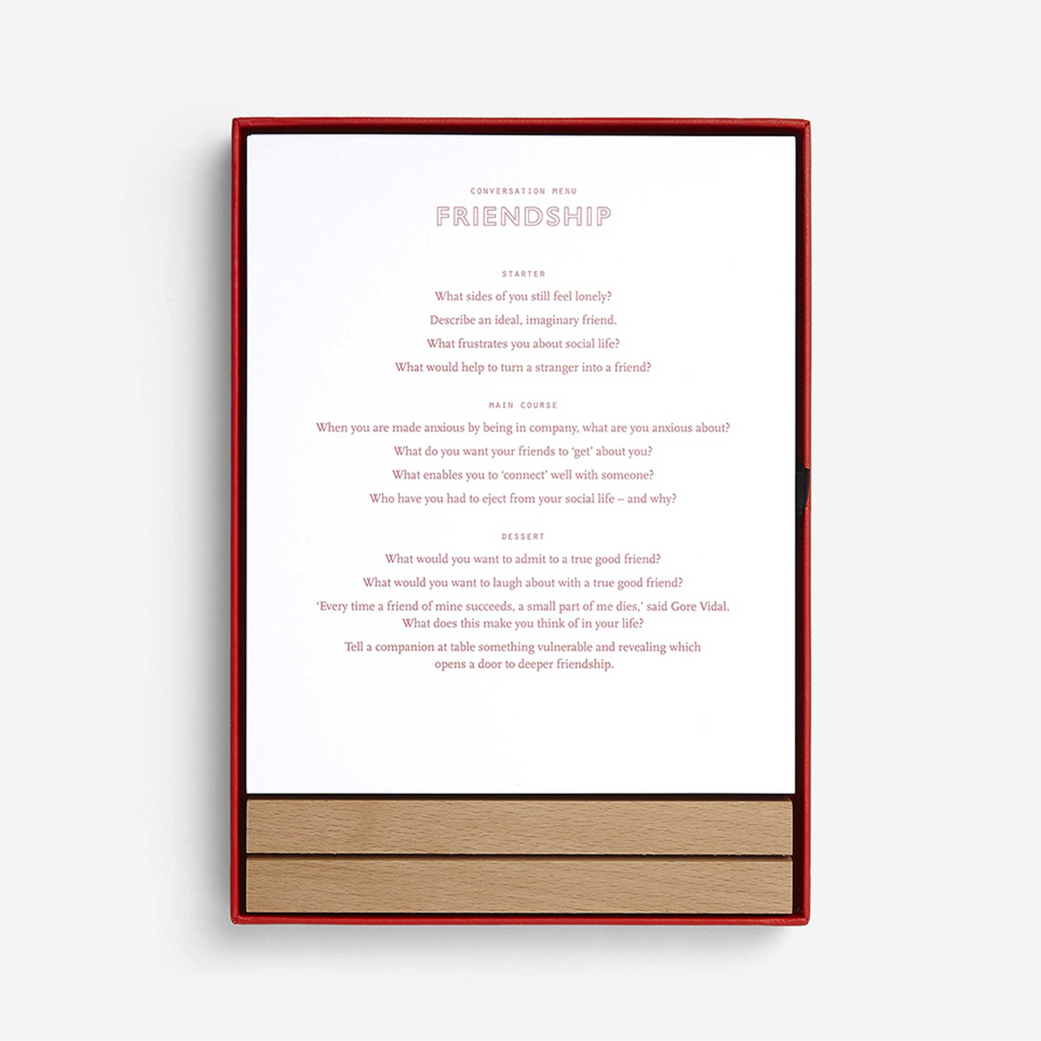 CONVERSATION MENUS CARD Set | TISCHKARTEN-SET | English Edition | The School of Life