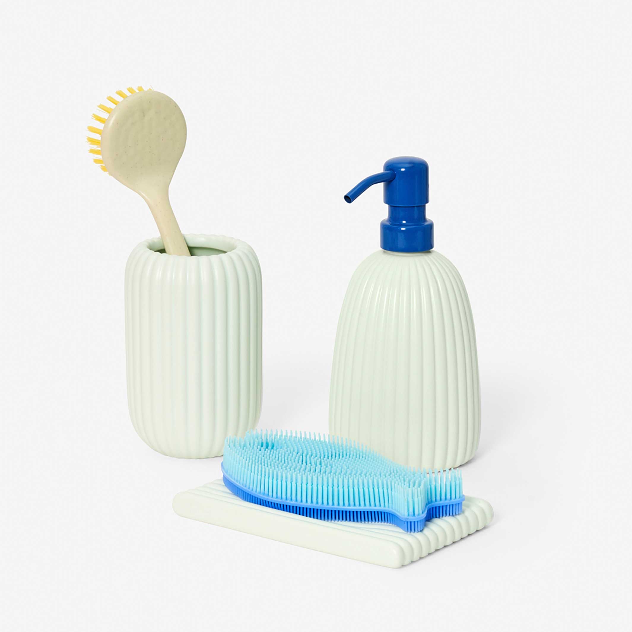 PLATEAU D'ÉVIER EN VELOURS CÔTELÉ | PORTE-SAVON | Hélène Levi | Sont conscients