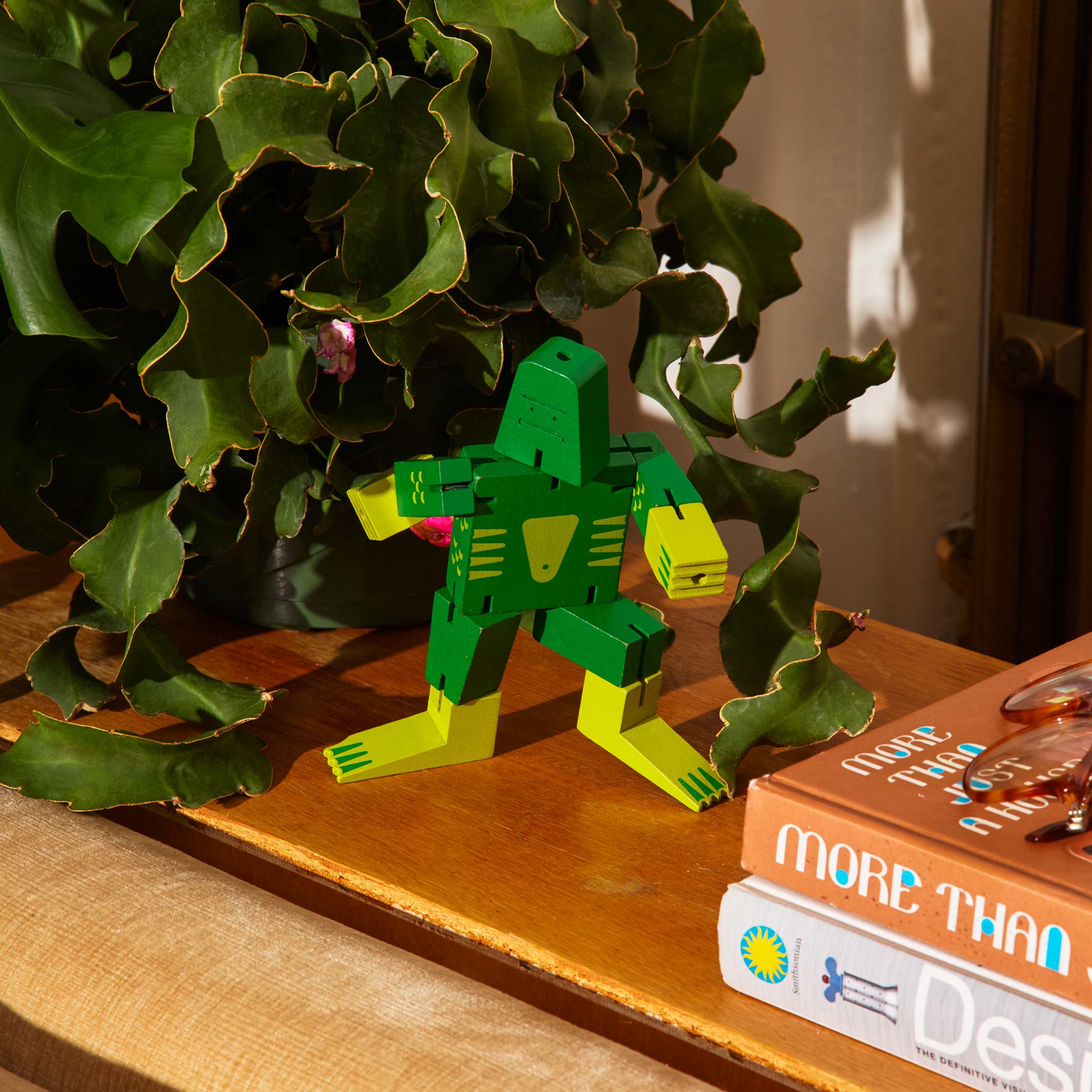 CUBEBOT CRYPTOIDS SWAMP CREATURE - Grüner 3D Puzzle Roboter - Small | David Weeks | Areaware