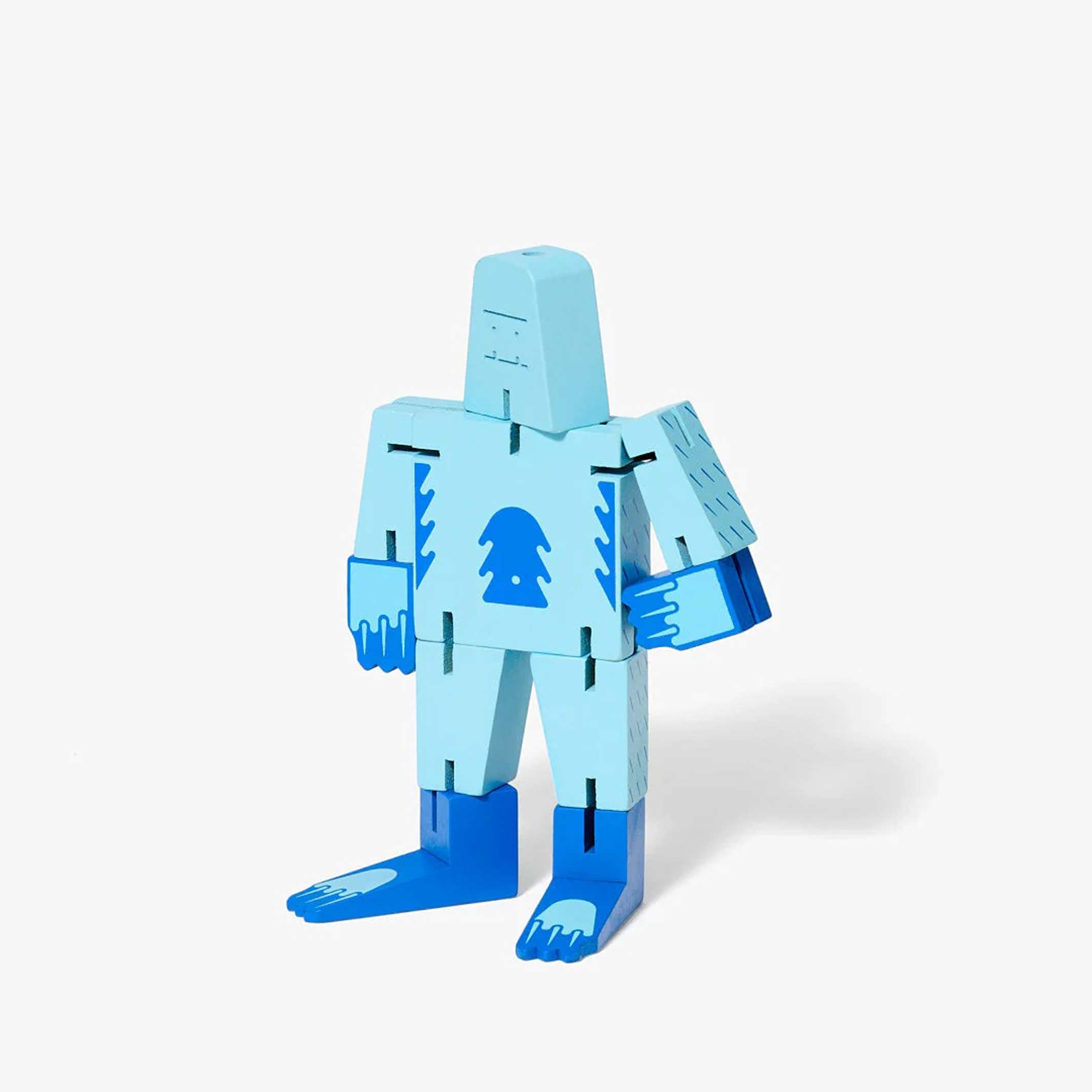 CUBEBOT CRYPTOIDS YETI - Blauer 3D Puzzle Roboter - Small | David Weeks | Areaware