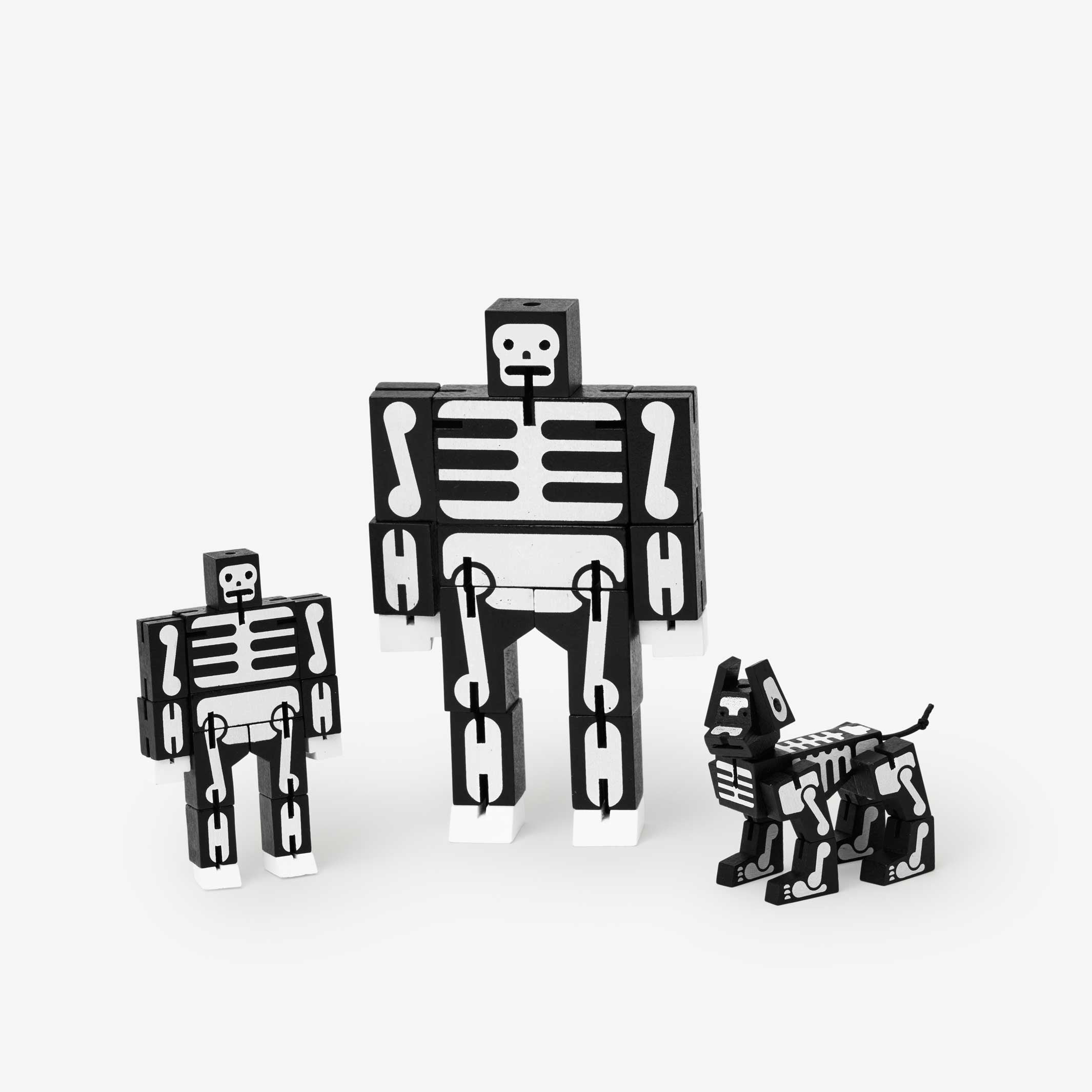 CUBEBOT Small SKELETON | 3D PUZZLE ROBOT | David Weeks | Areaware