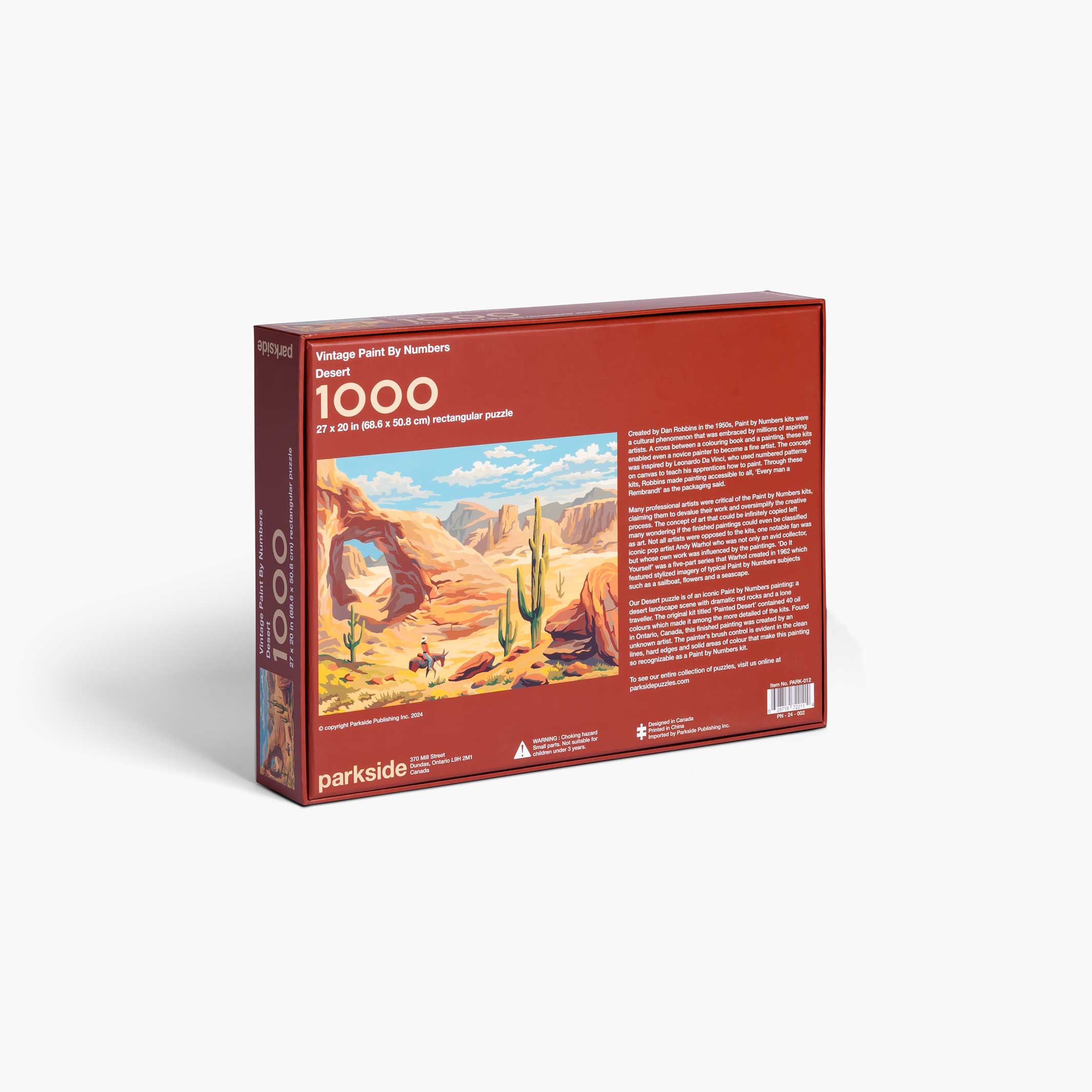 DESERT - Vintage Paint by Numbers - Puzzle 1.000 Teile | parkside