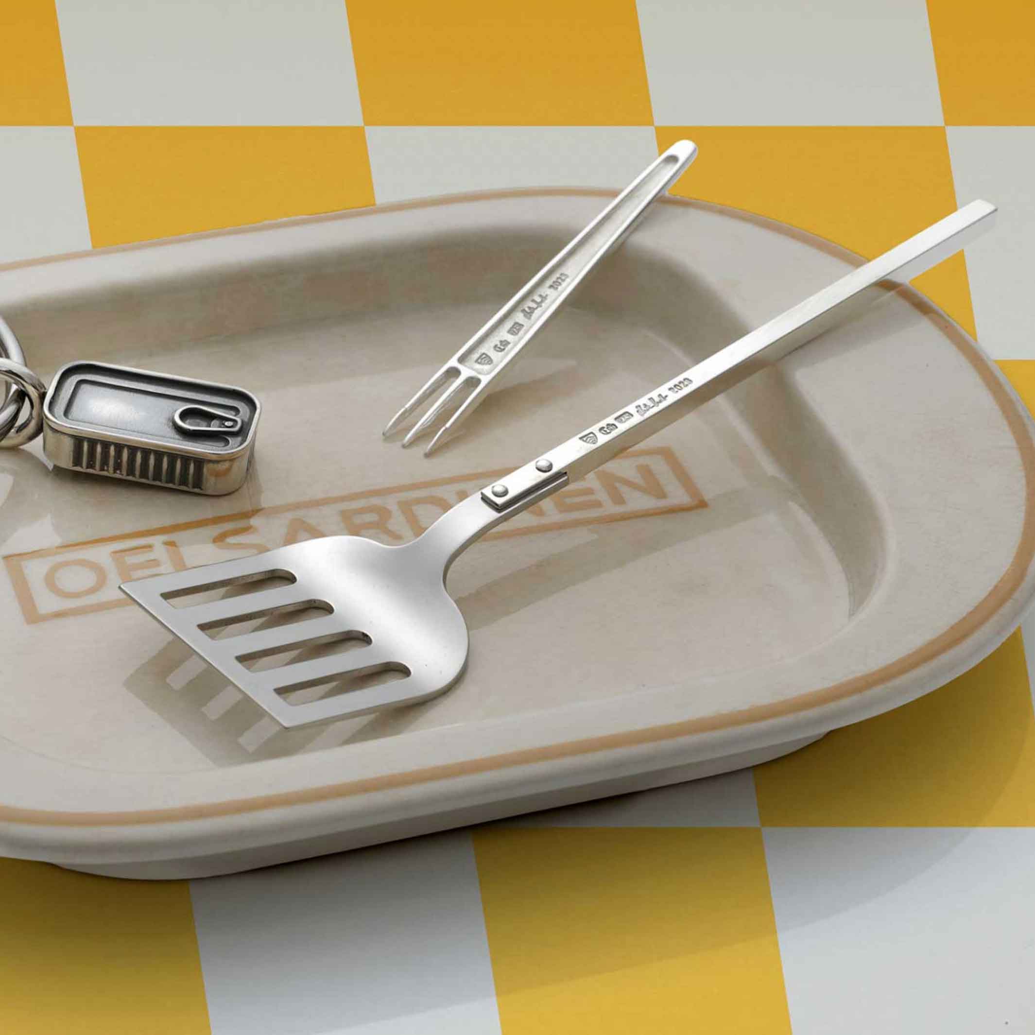 Die POMMESGABEL | French Fry FORK handmade from 925 sterling silver | Maritime Time Capsules