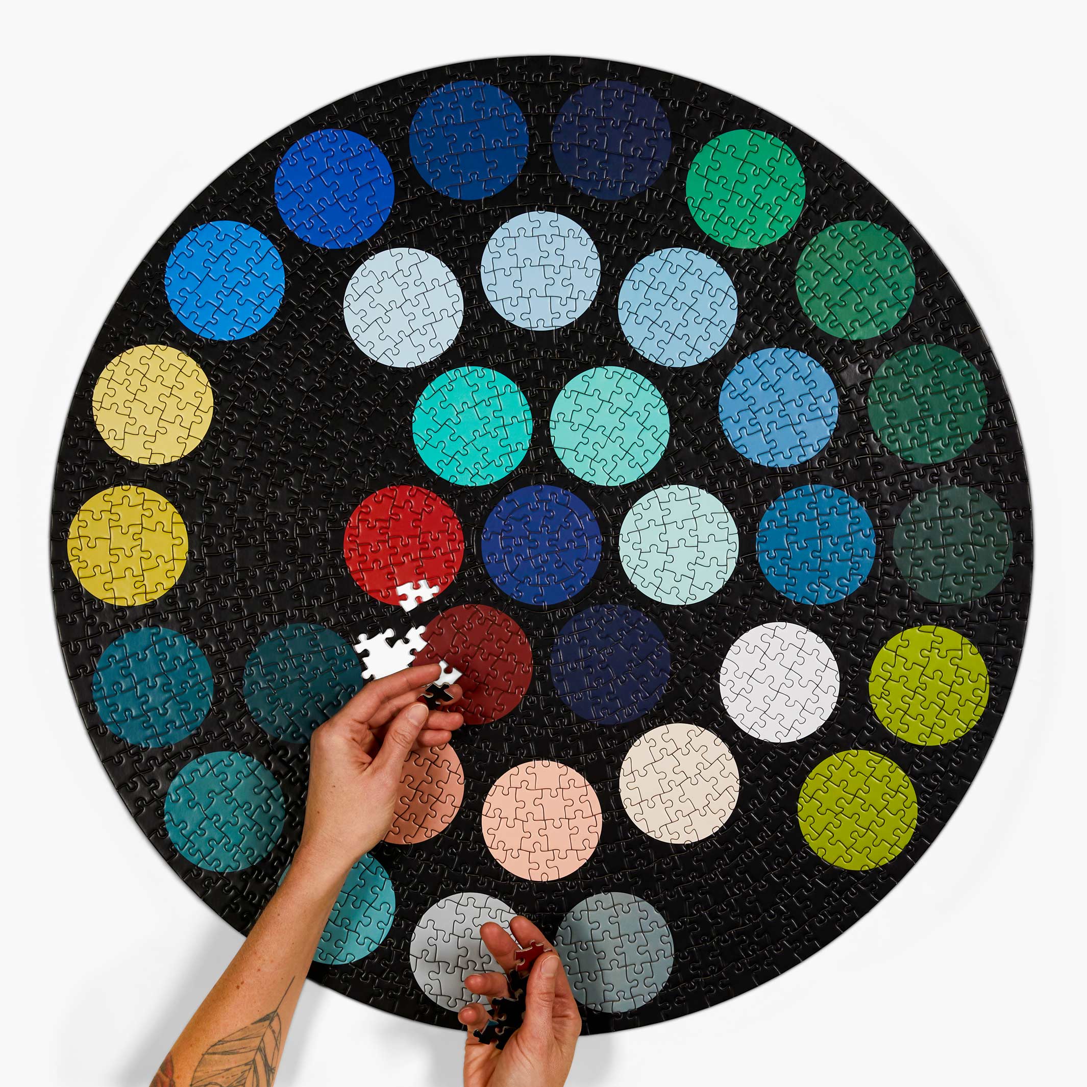 DOTS - rundes 1.000 Teile Puzzle | parkside