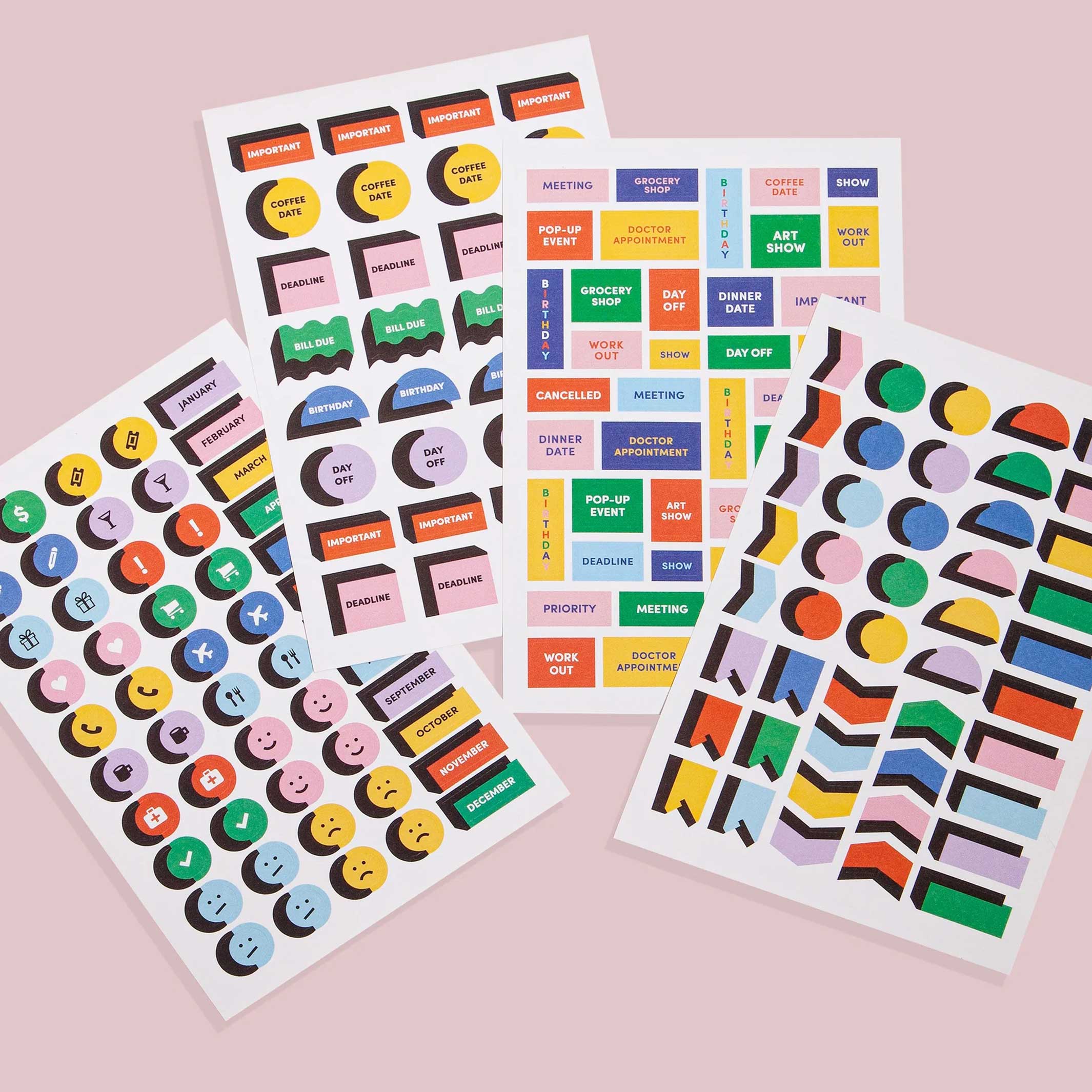 FRIENDLY REMINDER STICKERS | 186 Stickers | Poketo