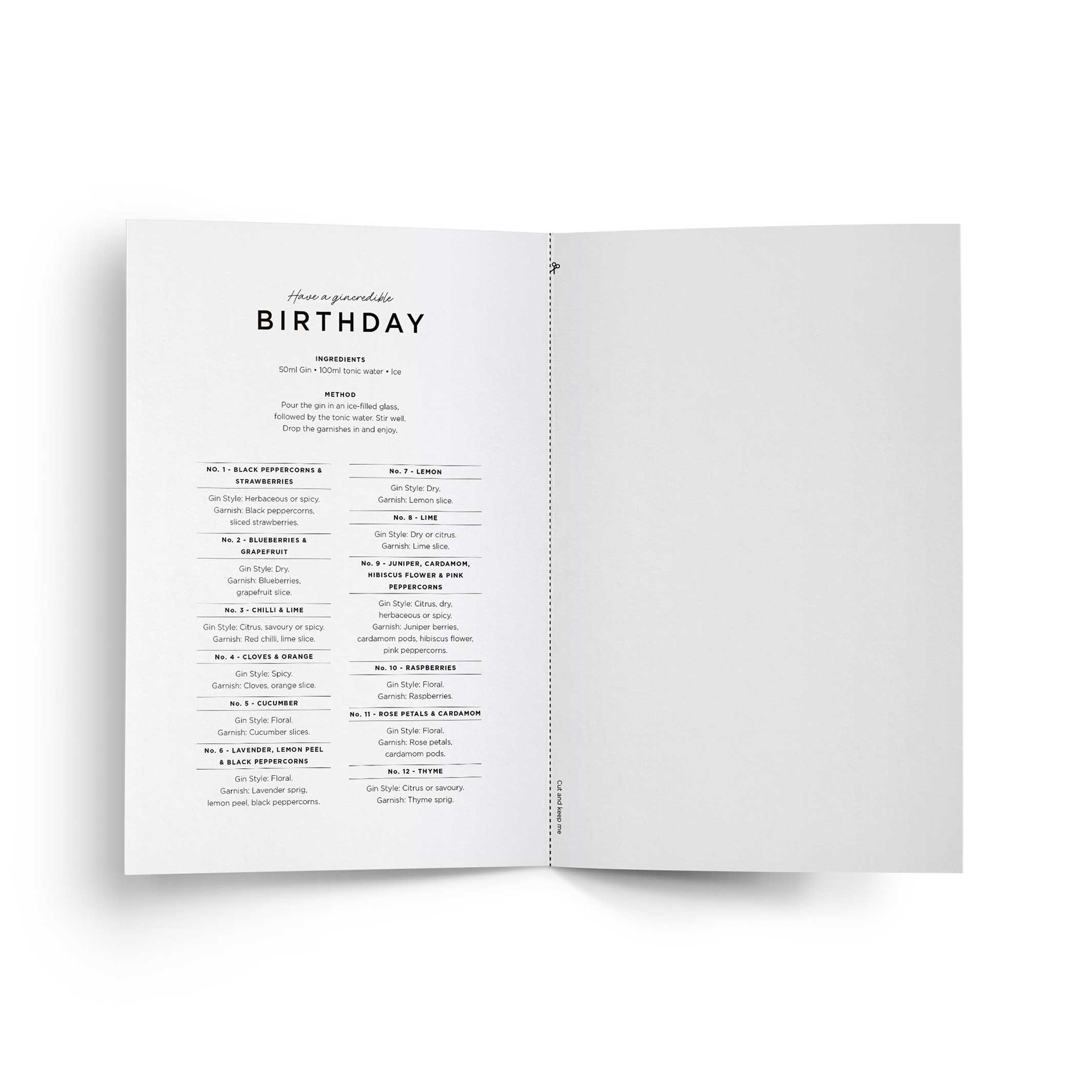 HAVE a GINcredible BIRTHDAY – Geburtstags-Grusskarte A5 | Everlong Print