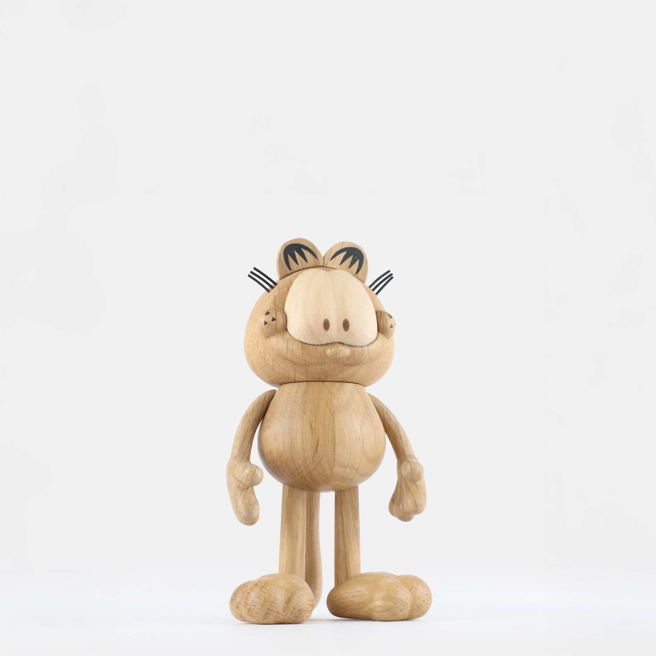 GARFIELD Large - Große Holzfigur - Eiche 24 cm hoch | Jakob Burgsø | boyhood